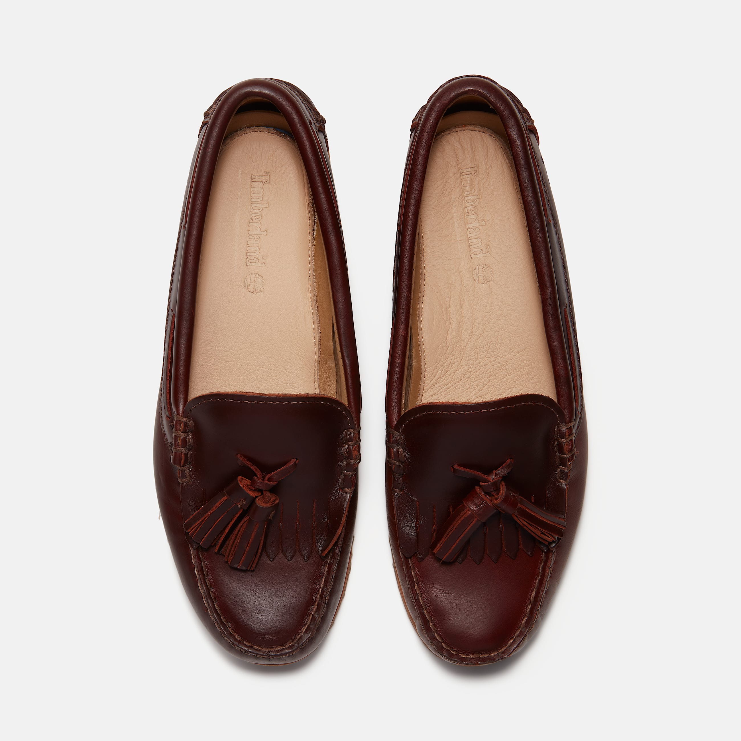 Womens Timberland Authentic Kiltie Loafer TBL Burgundy FullGrain ALT2