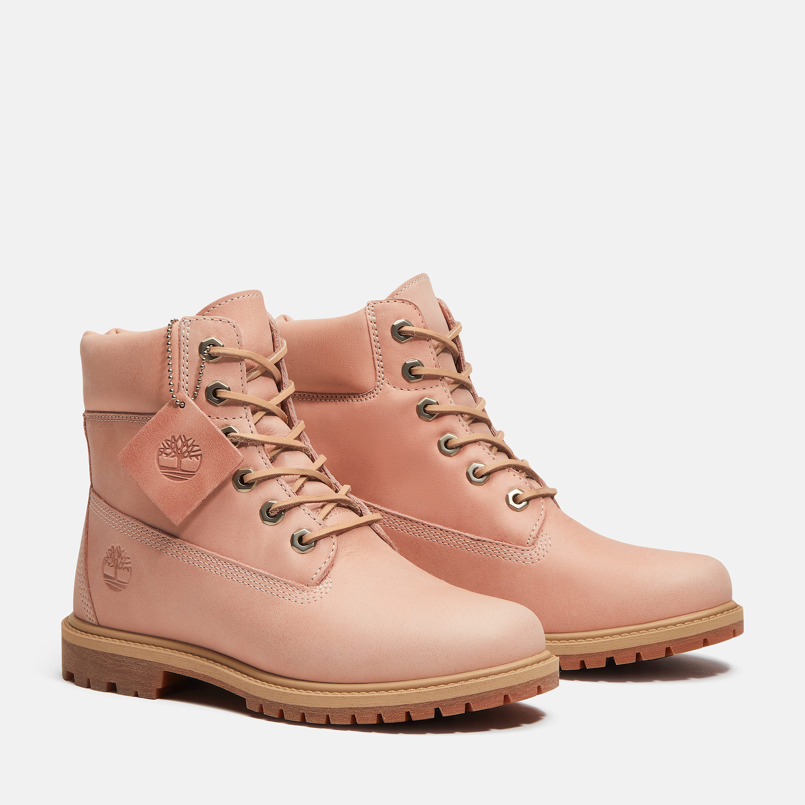 Botas Timberland Premium de 6 pulgadas para Mujer TBL Piel de grano entero rosa claro ALT4