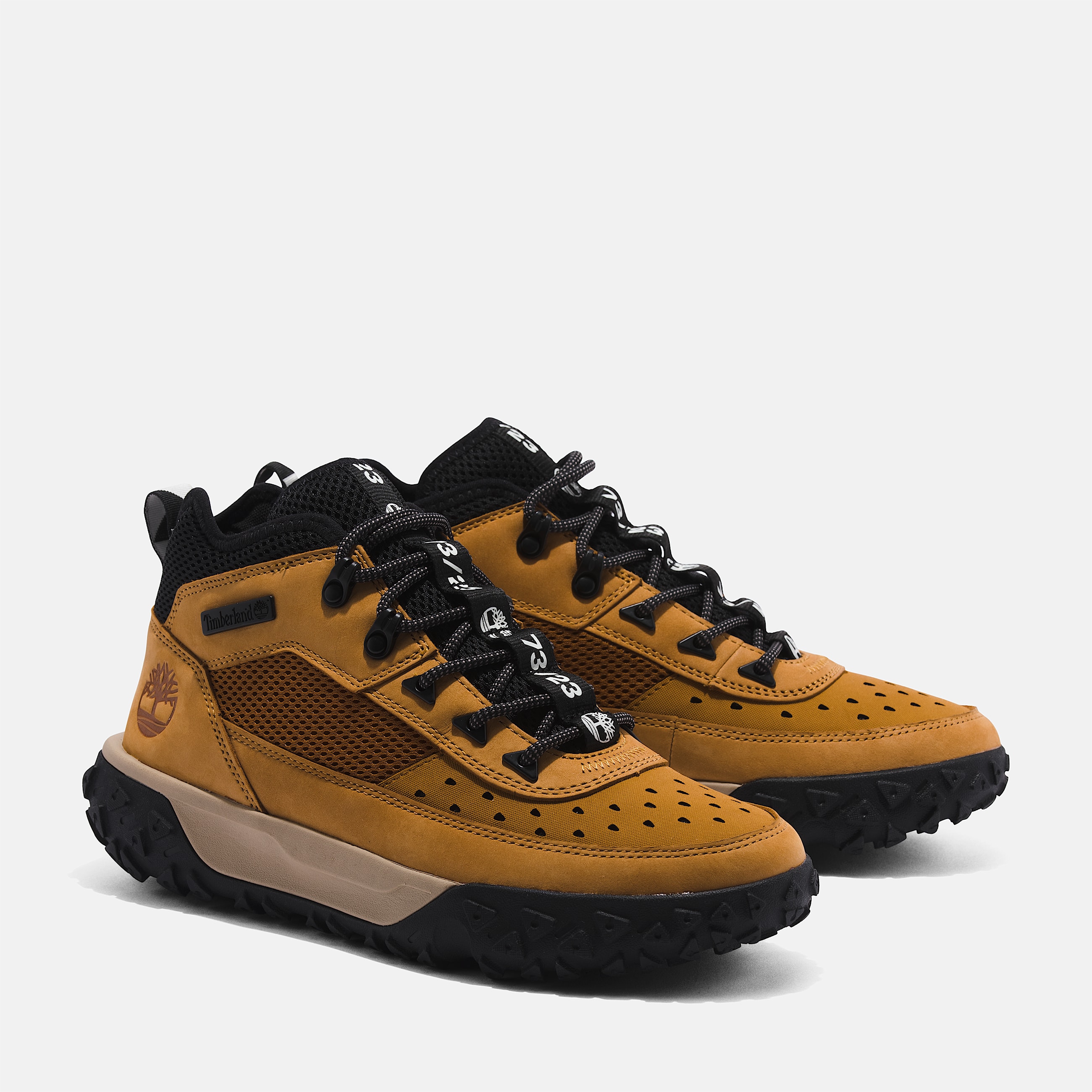 Mens GreenStride Motion 6 Mid LaceUp Sneaker TBL Wheat ALT4