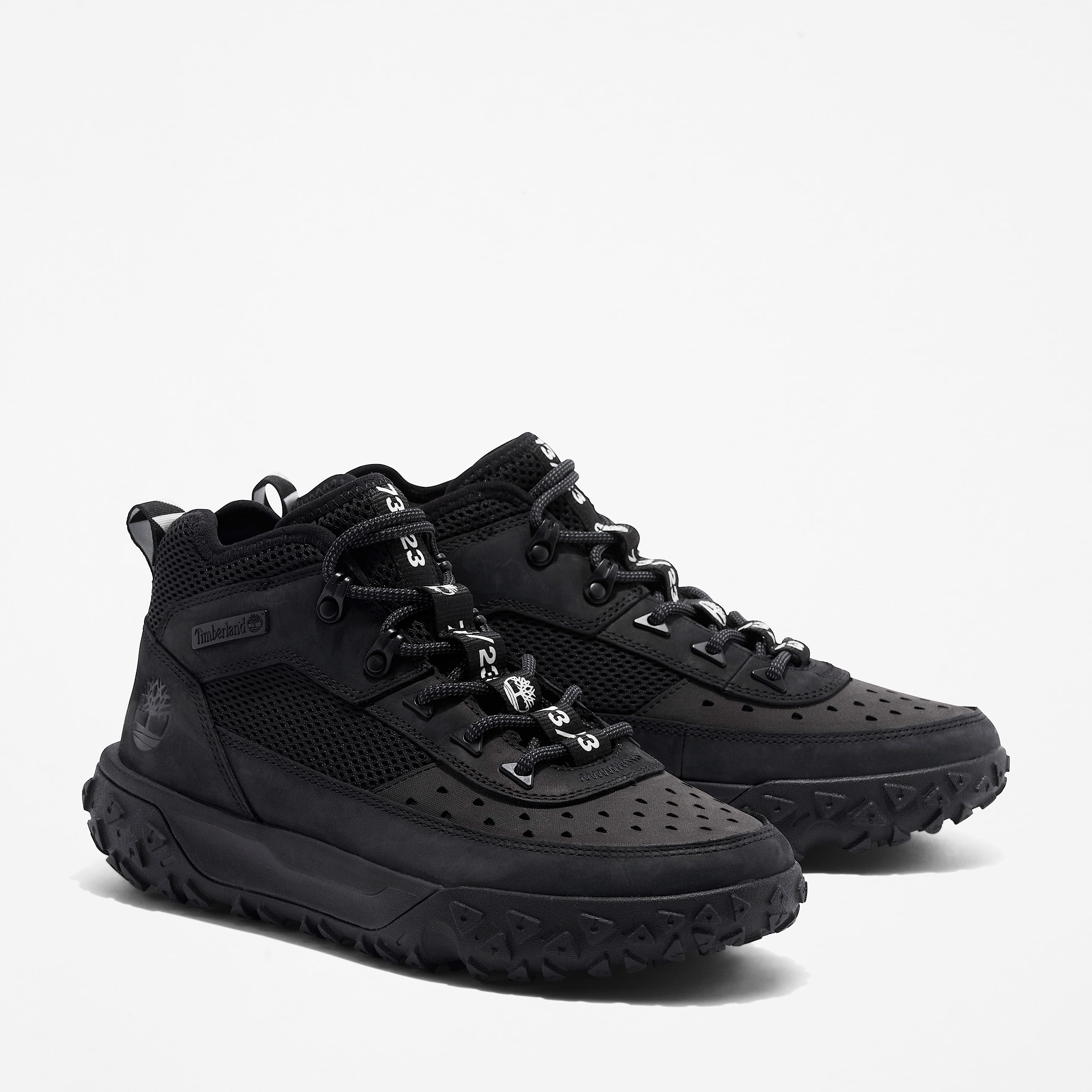 Mens GreenStride Motion 6 Mid LaceUp Sneaker TBL Black ALT4