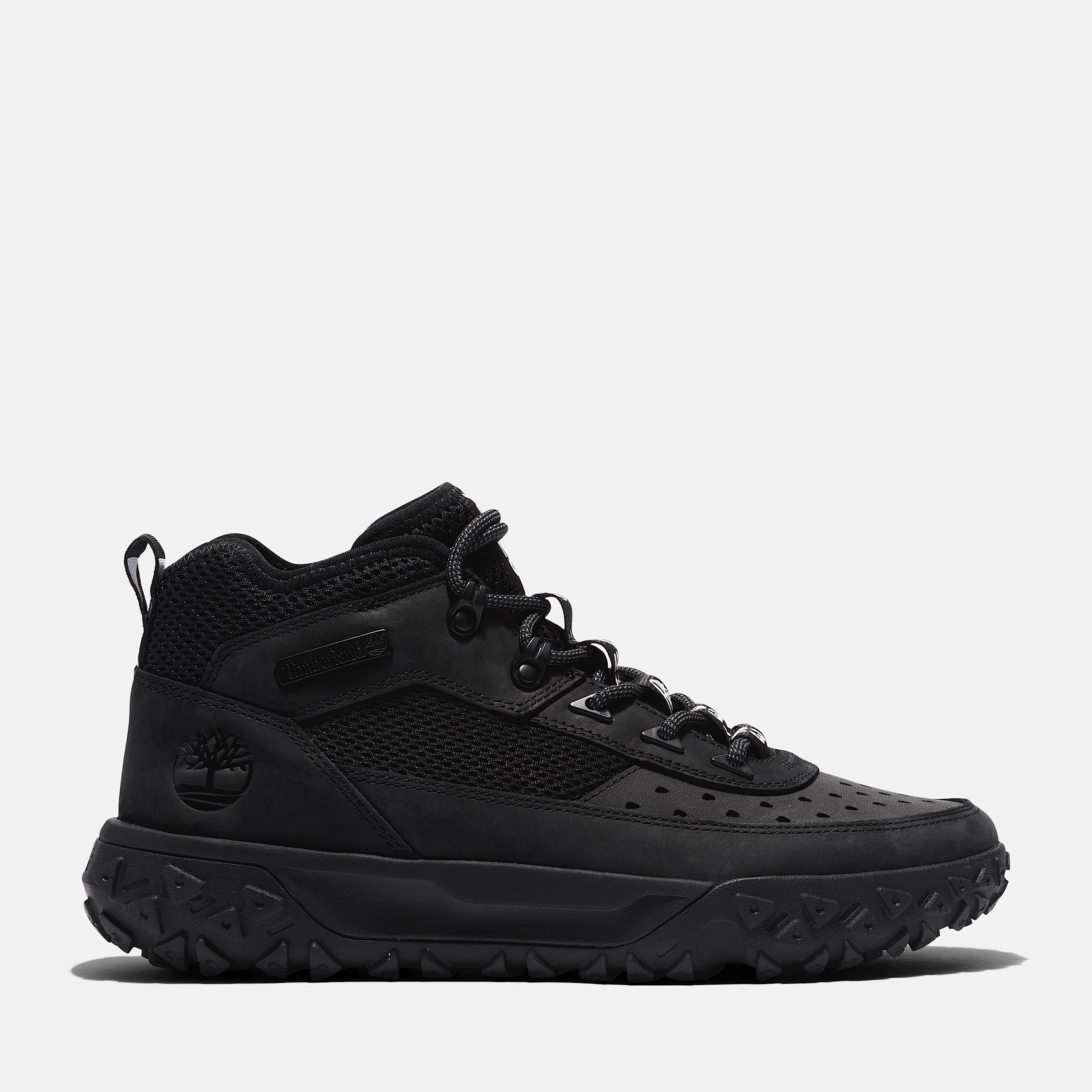 Mens GreenStride Motion 6 Mid LaceUp Sneaker TBL Black HERO
