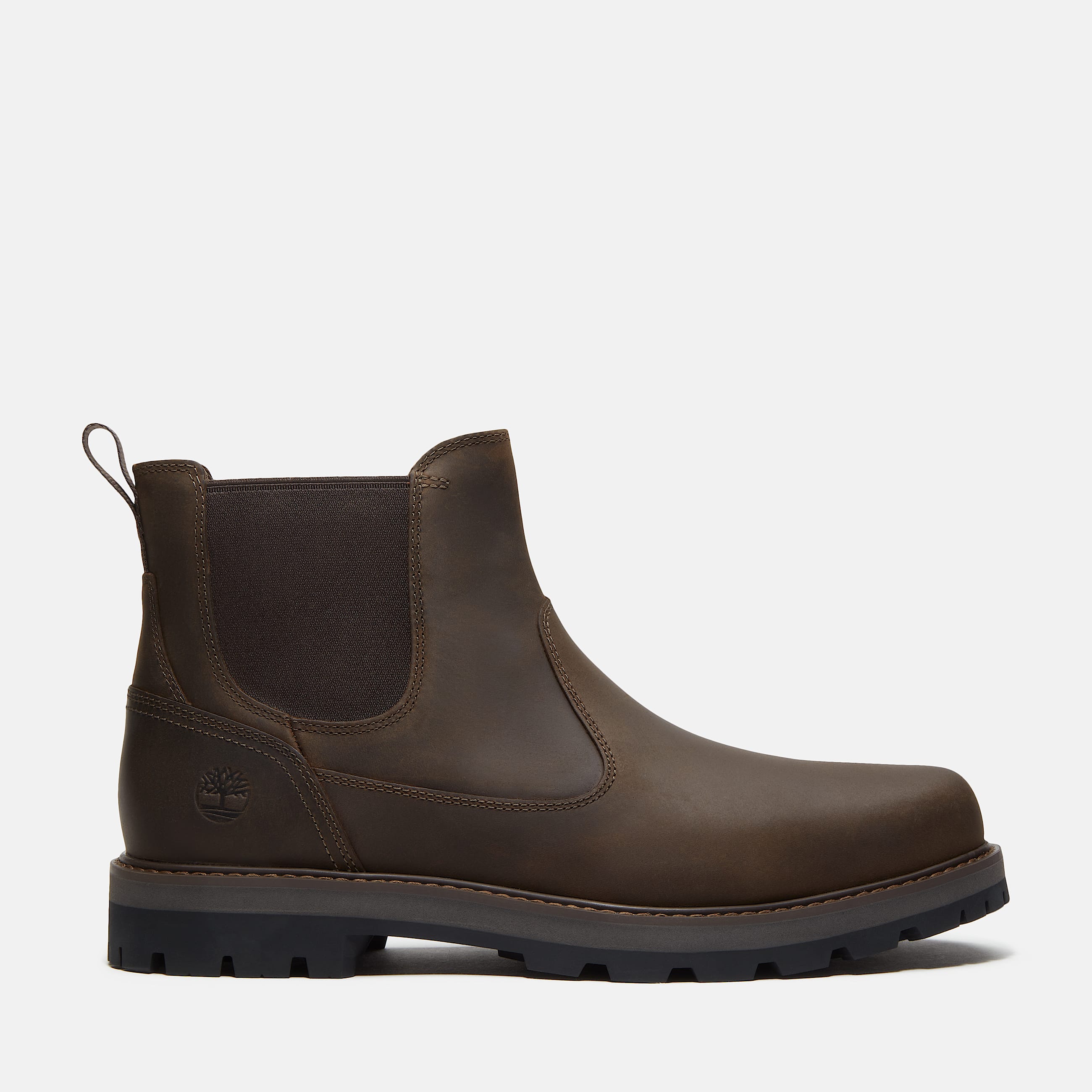 Botas Chelsea Britton Road para Hombre TBL Piel de grano entero Oliva HERO