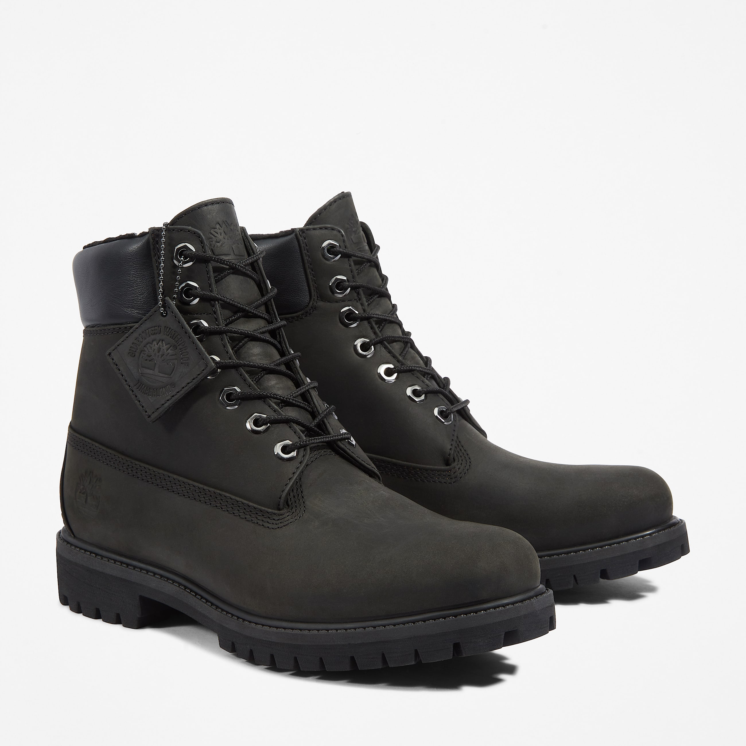 Mens Timberland Premium 6Inch Waterproof WarmLined Boot TBL Black ALT4