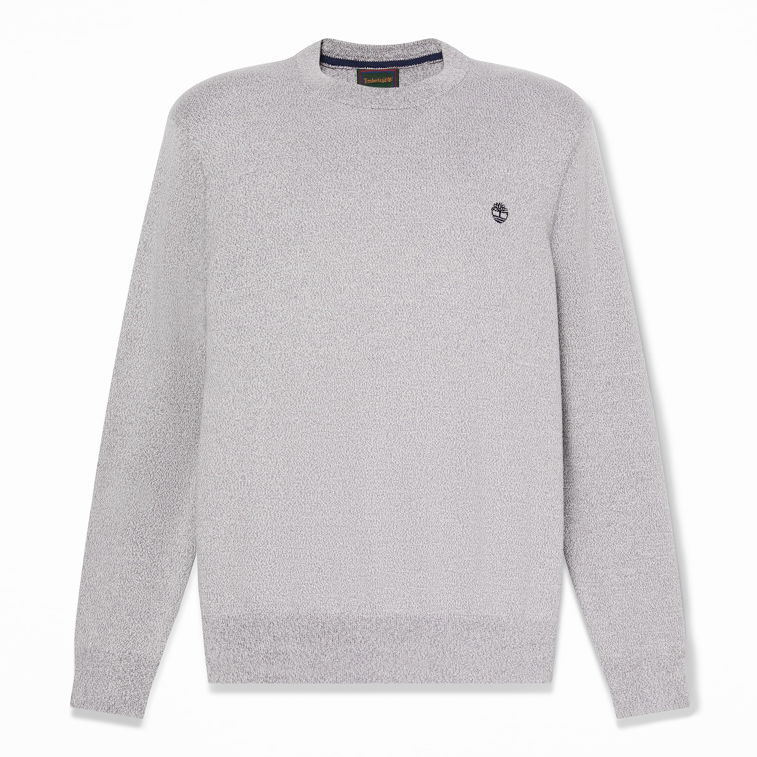 Mens Williams River Cotton Crewneck Sweater TBL Medium Grey Heather HERO