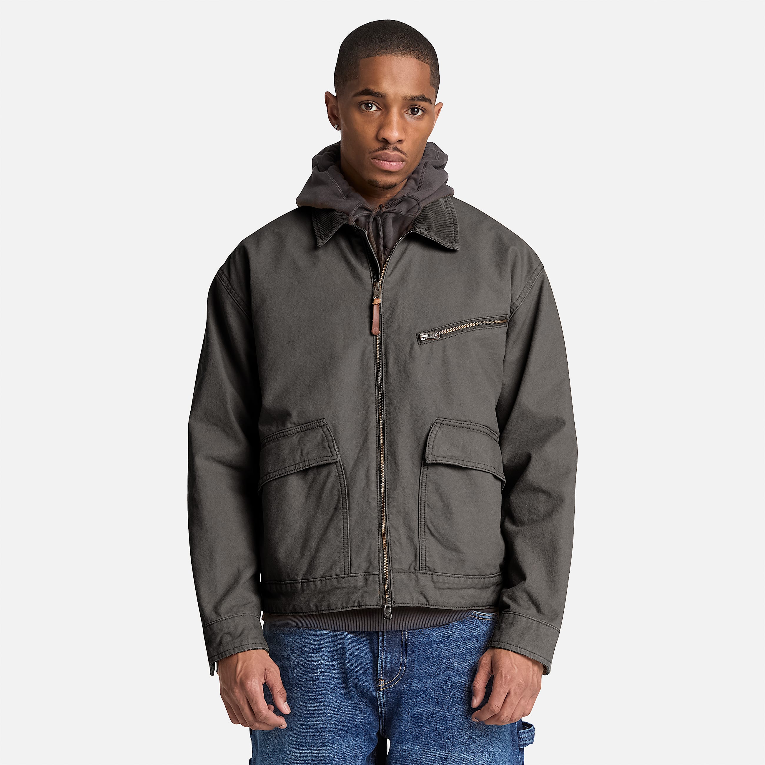 Mens Strafford Canvas Jacket TBL Vintage Black ALT1