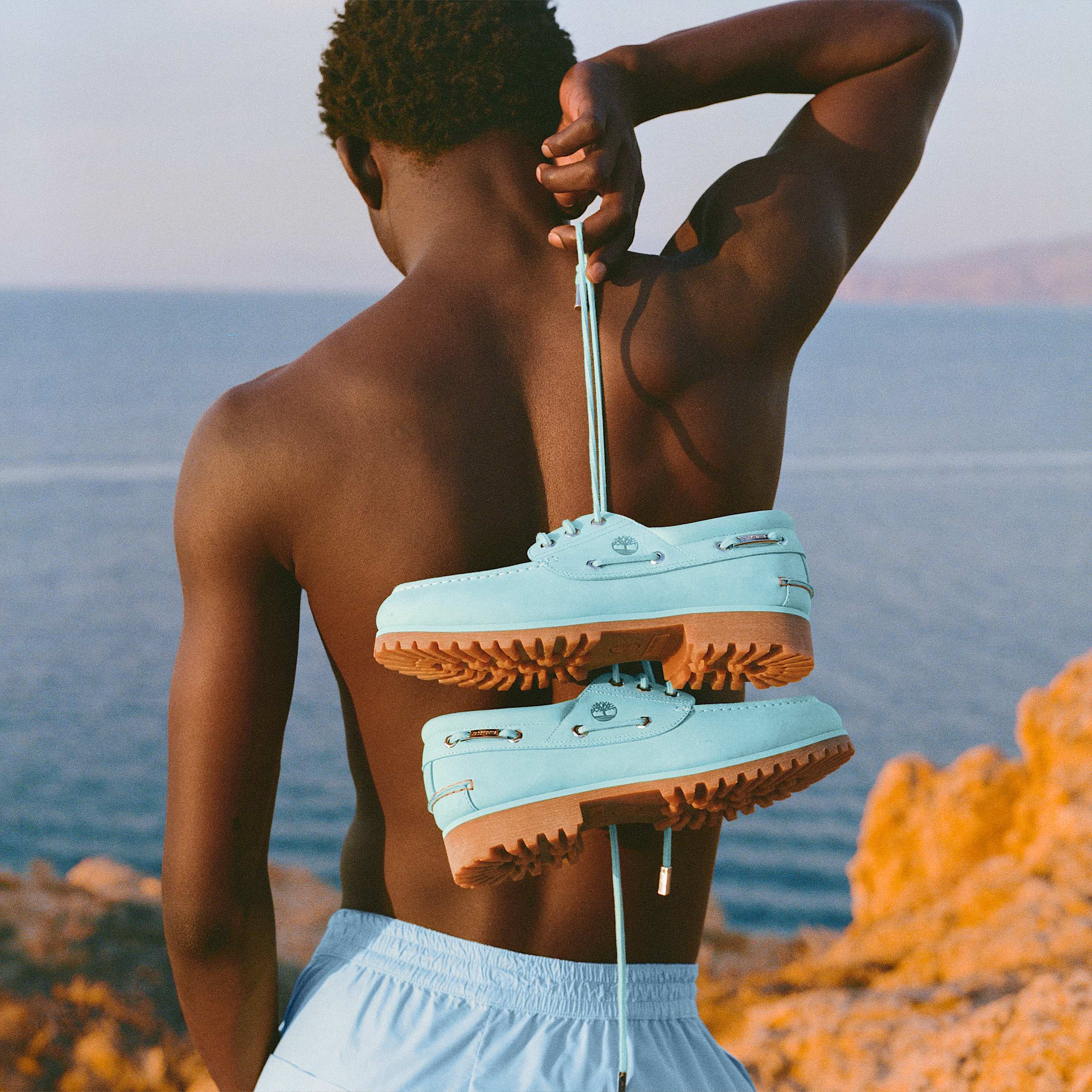 Timberland x Jacquemus Authentic Boat Shoe TBL Aqua Nubuck ALTD