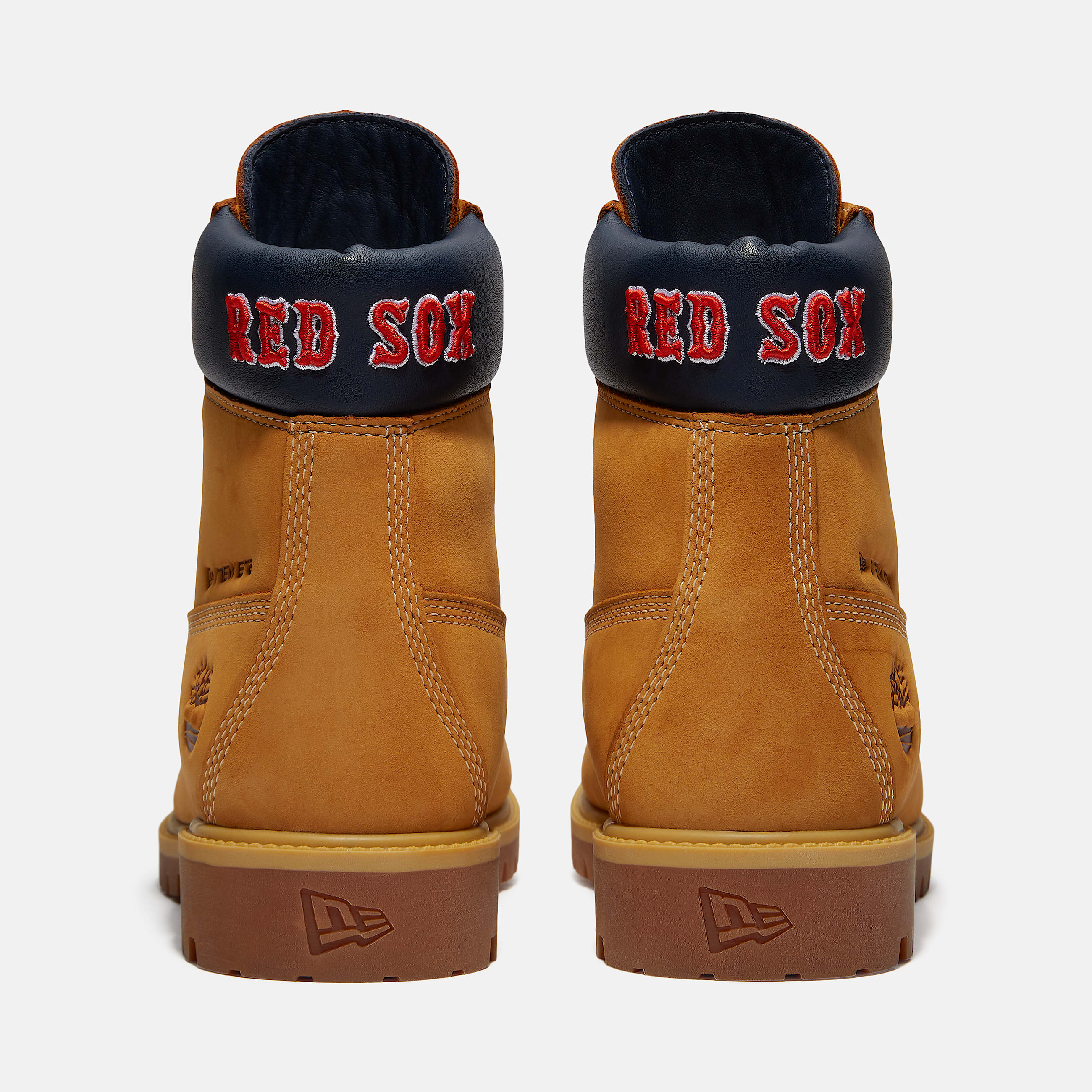 Botas impermeables Timberland Heritage de 6 pulgadas para Hombre TBL Nobuck color trigoazul marinorojo ALT5