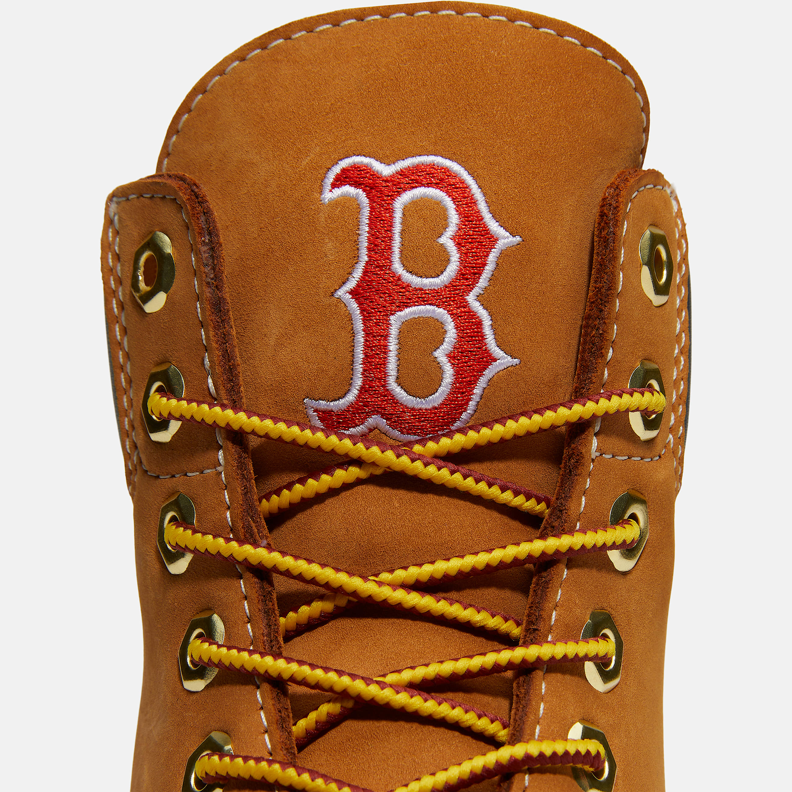 Botas impermeables Timberland Heritage de 6 pulgadas para Hombre TBL Nobuck color trigoazul marinorojo ALT7