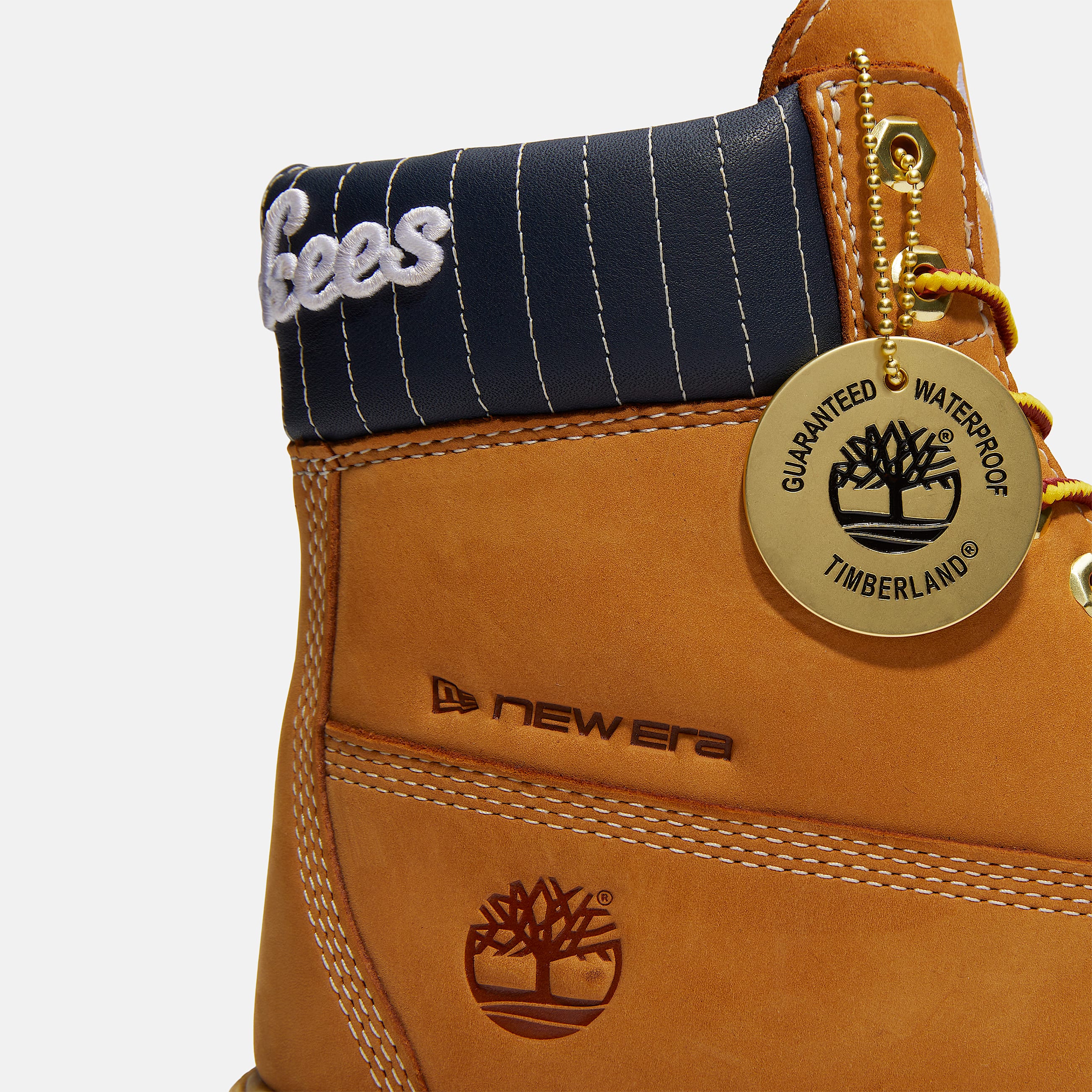 Botas impermeables Timberland Heritage de 6 pulgadas para Hombre TBL Nobuck color trigoRayas azul marino ALT8