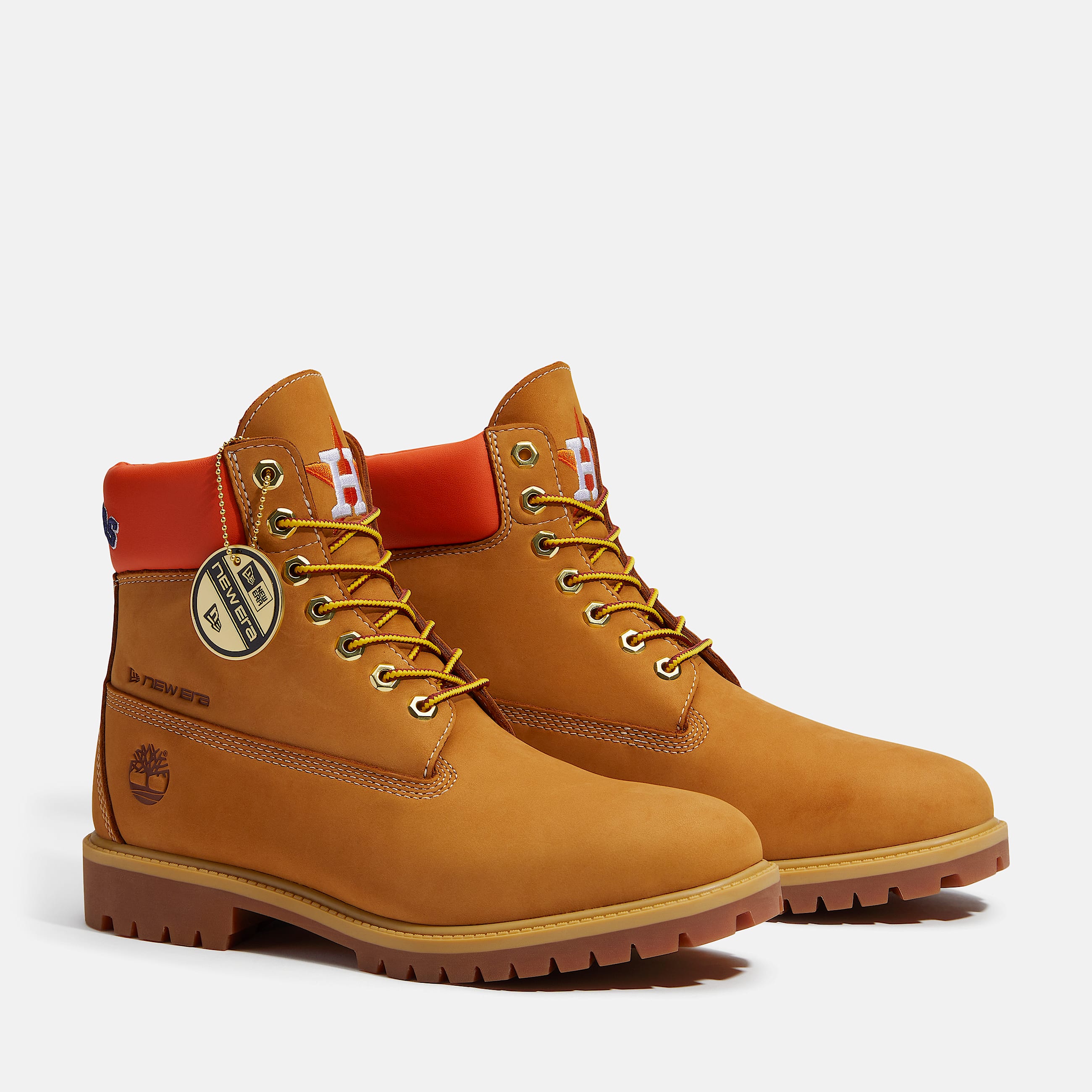 Botas impermeables Timberland Heritage de 6 pulgadas para Hombre TBL Nobuck color trigoNaranja ALT4