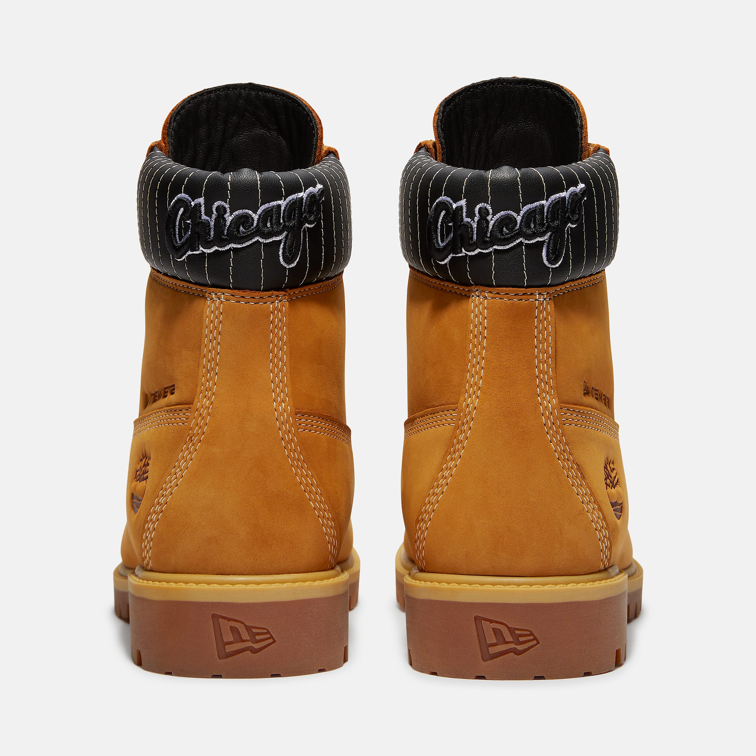 Botas impermeables Timberland Heritage de 6 pulgadas para Hombre TBL Nobuck color trigoRayas negras ALT5