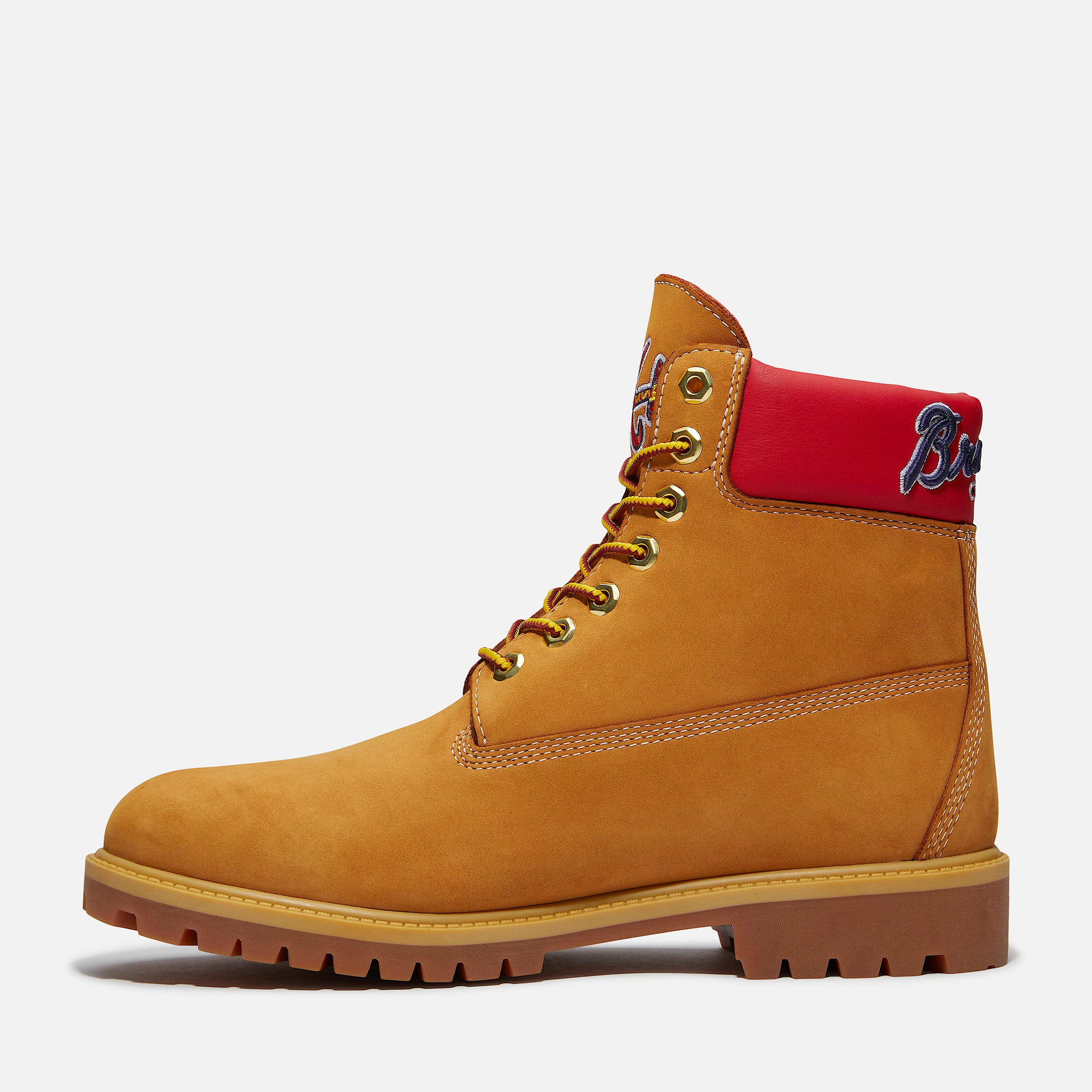 Botas impermeables Timberland Heritage de 6 pulgadas para Hombre TBL Nobuck color trigoRojo ALT6