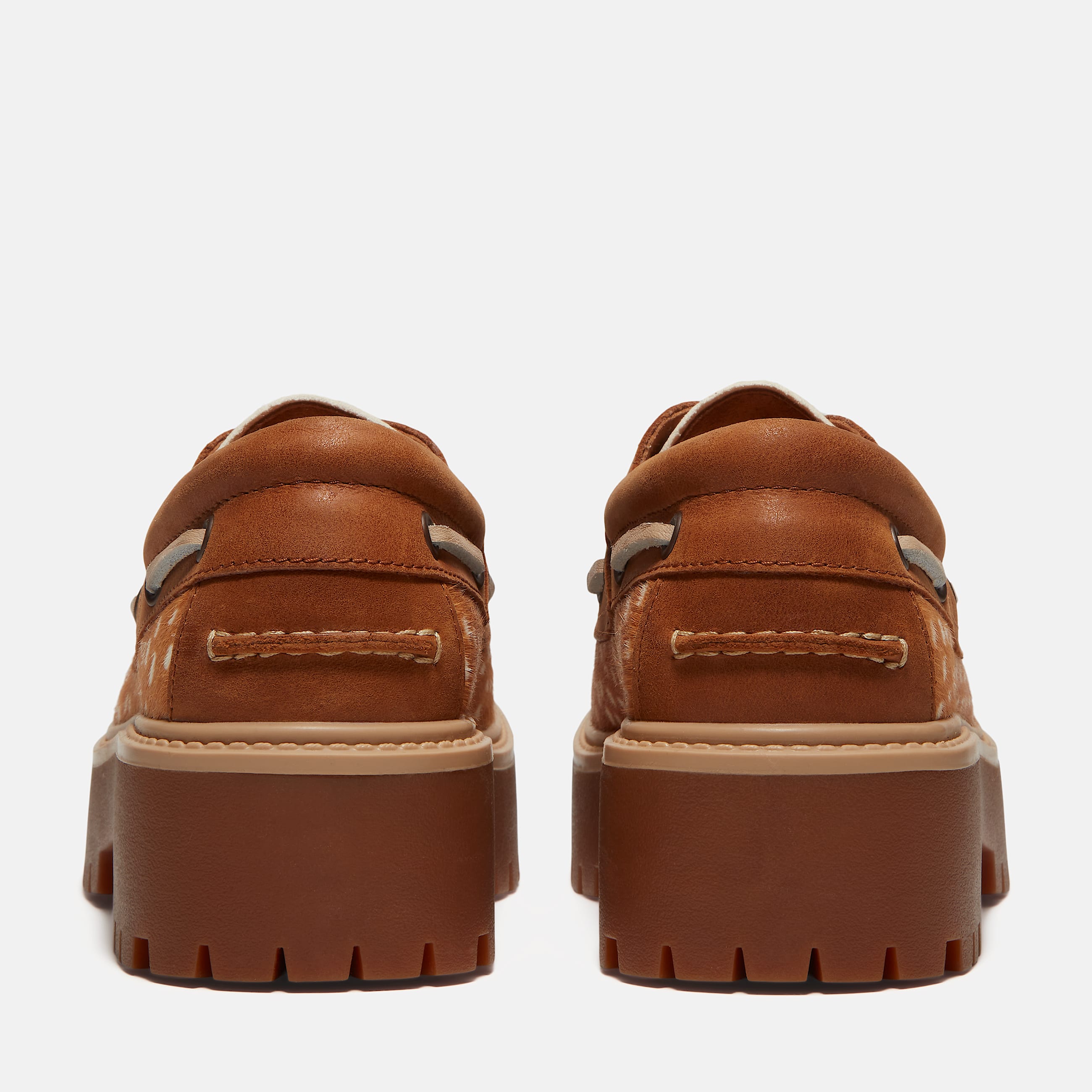 Womens Stone Street Platform Boat Shoe TBL Medium Brown FullGrainNatural ALT5