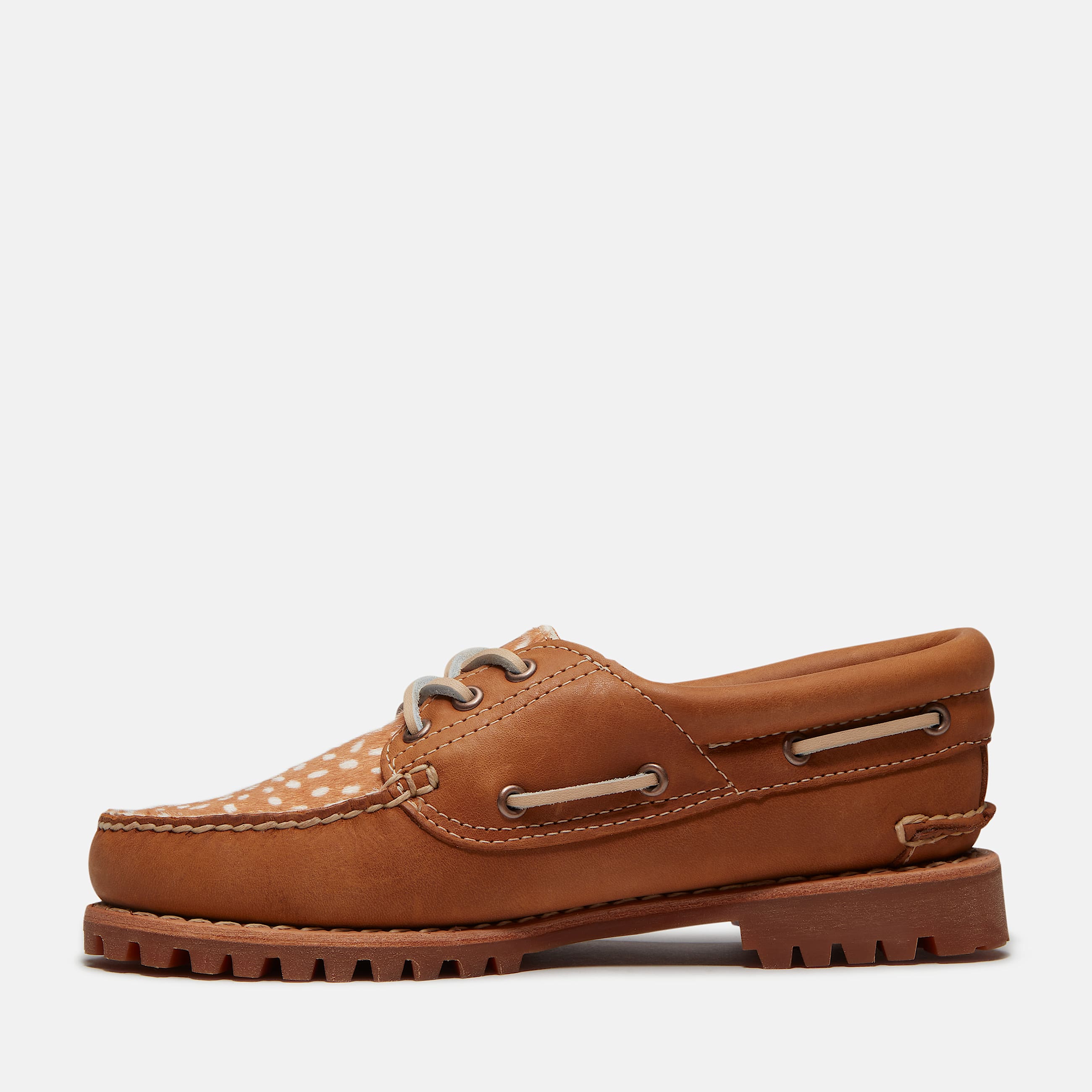 Womens Timberland Authentic 3Eye Boat Shoe TBL Medium Brown FullGrainNatural ALT6