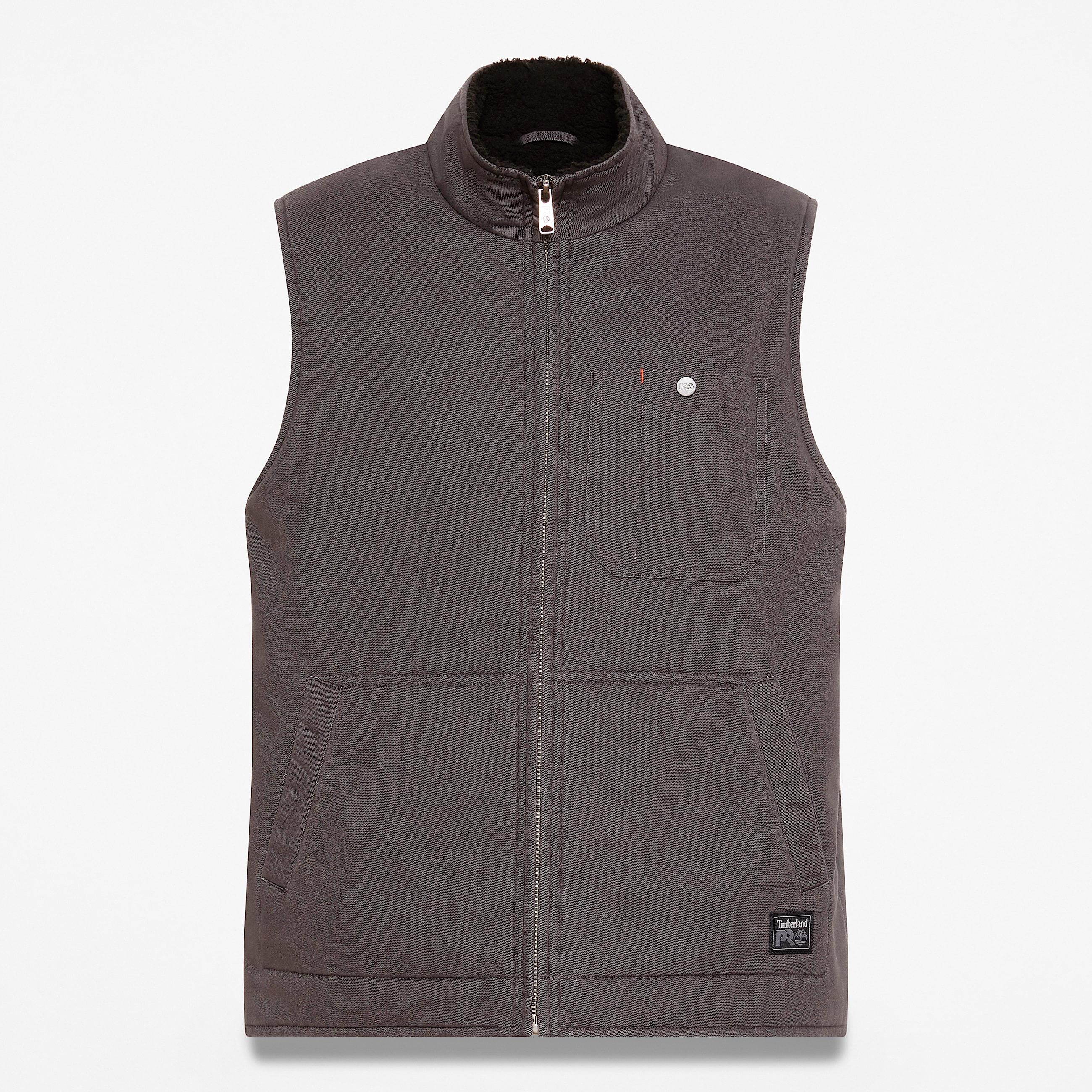 Mens Timberland PRO FleeceLined Twill Vest TBL Asphalt HERO