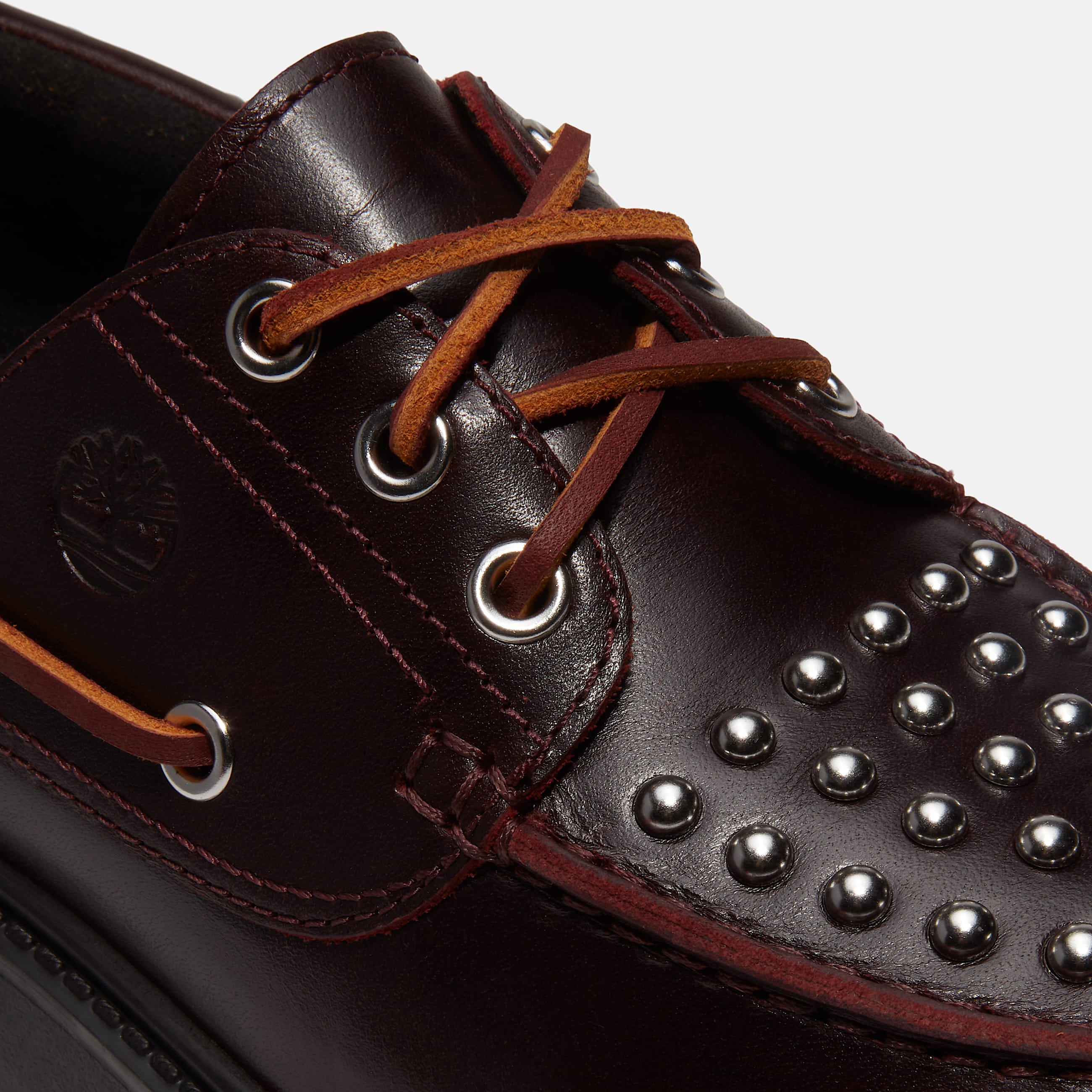 Womens Stone Street Platform Boat Shoe TBL Burgundy FullGrain ALT7