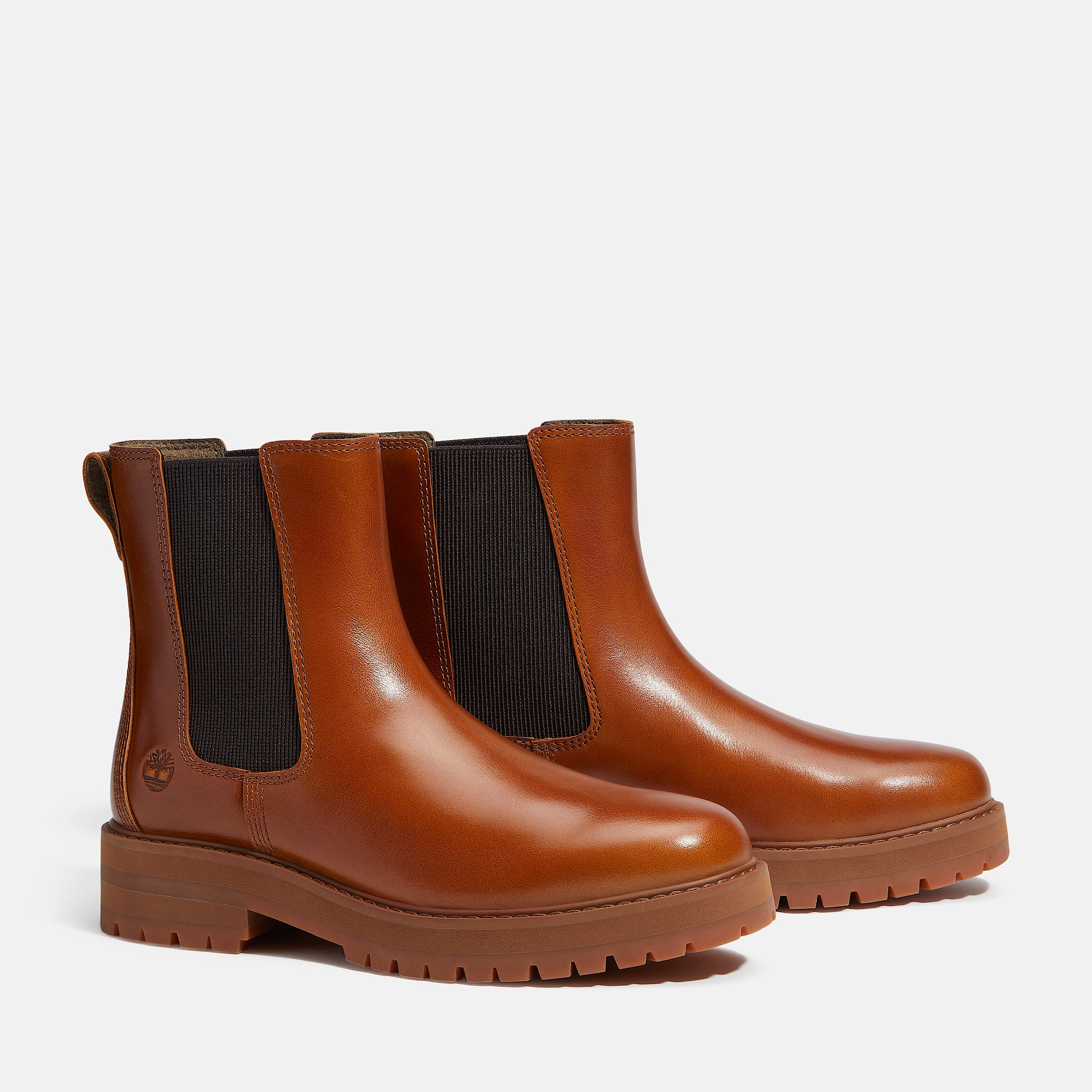 Botas Chelsea Britton Drive para Mujer TBL Piel de grano entero marrn medio ALT4