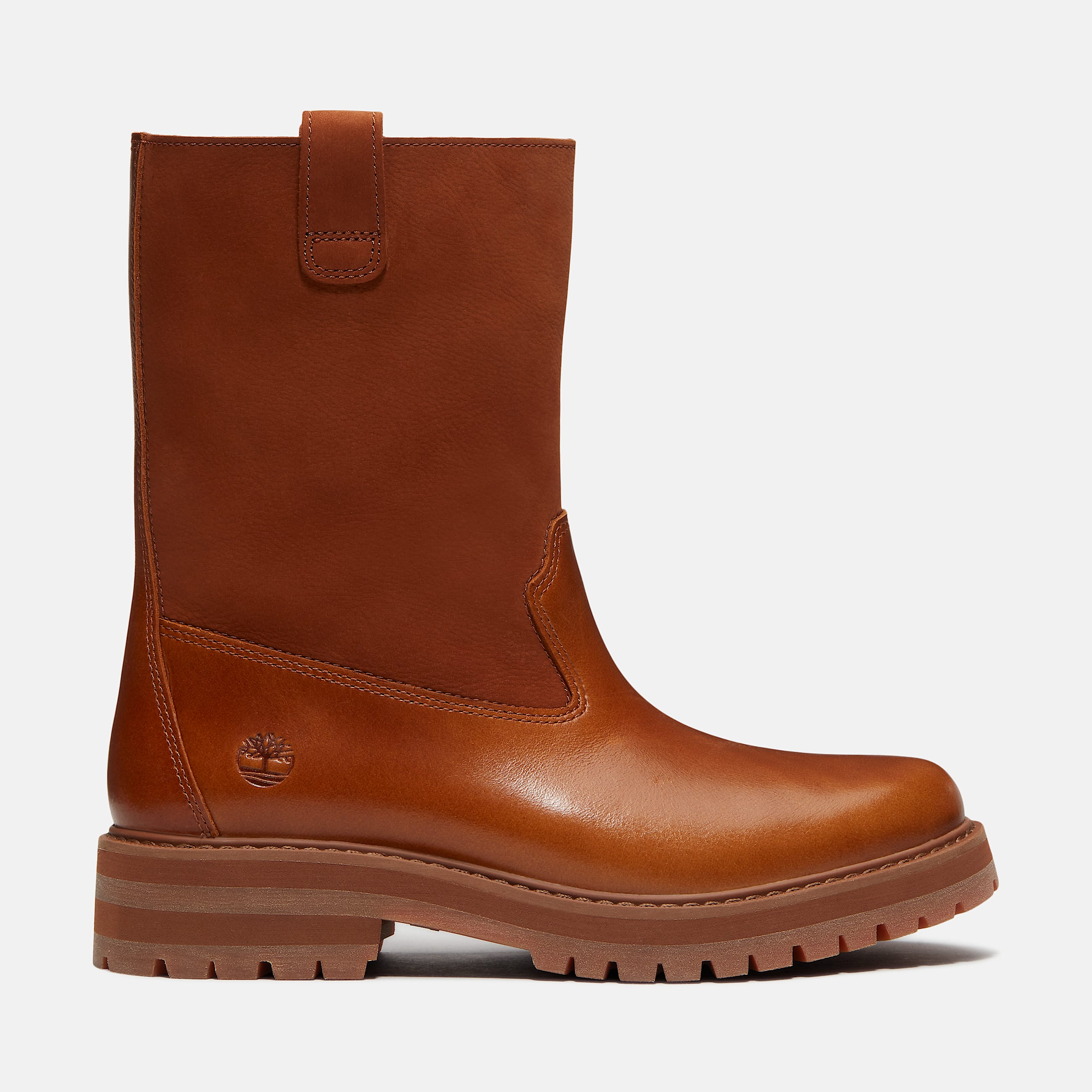 Botas Britton Drive PullOn para Mujer TBL Piel de grano entero marrn medio HERO