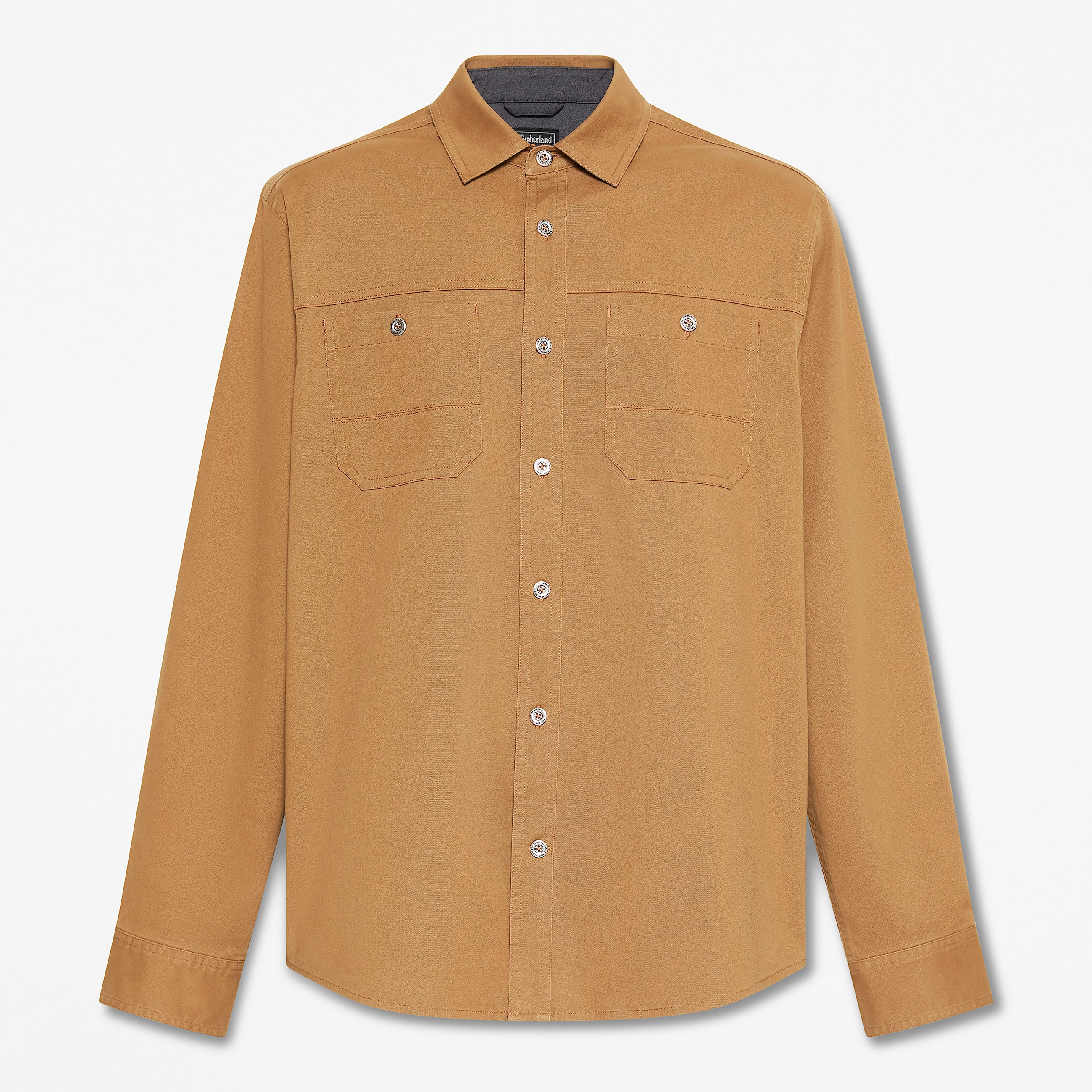 Mens Timberland PRO Stretch Twill Work Shirt TBL Dark Wheat HERO