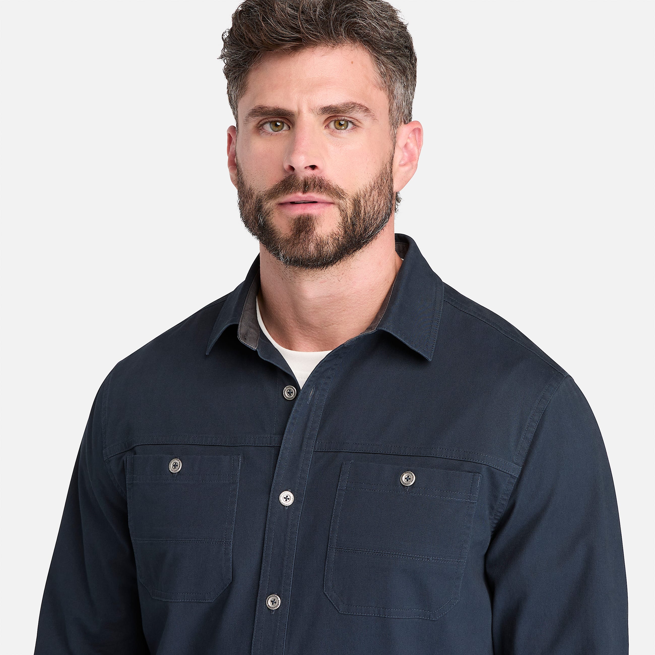 Mens Timberland PRO Stretch Twill Work Shirt TBL Carbon ALT3
