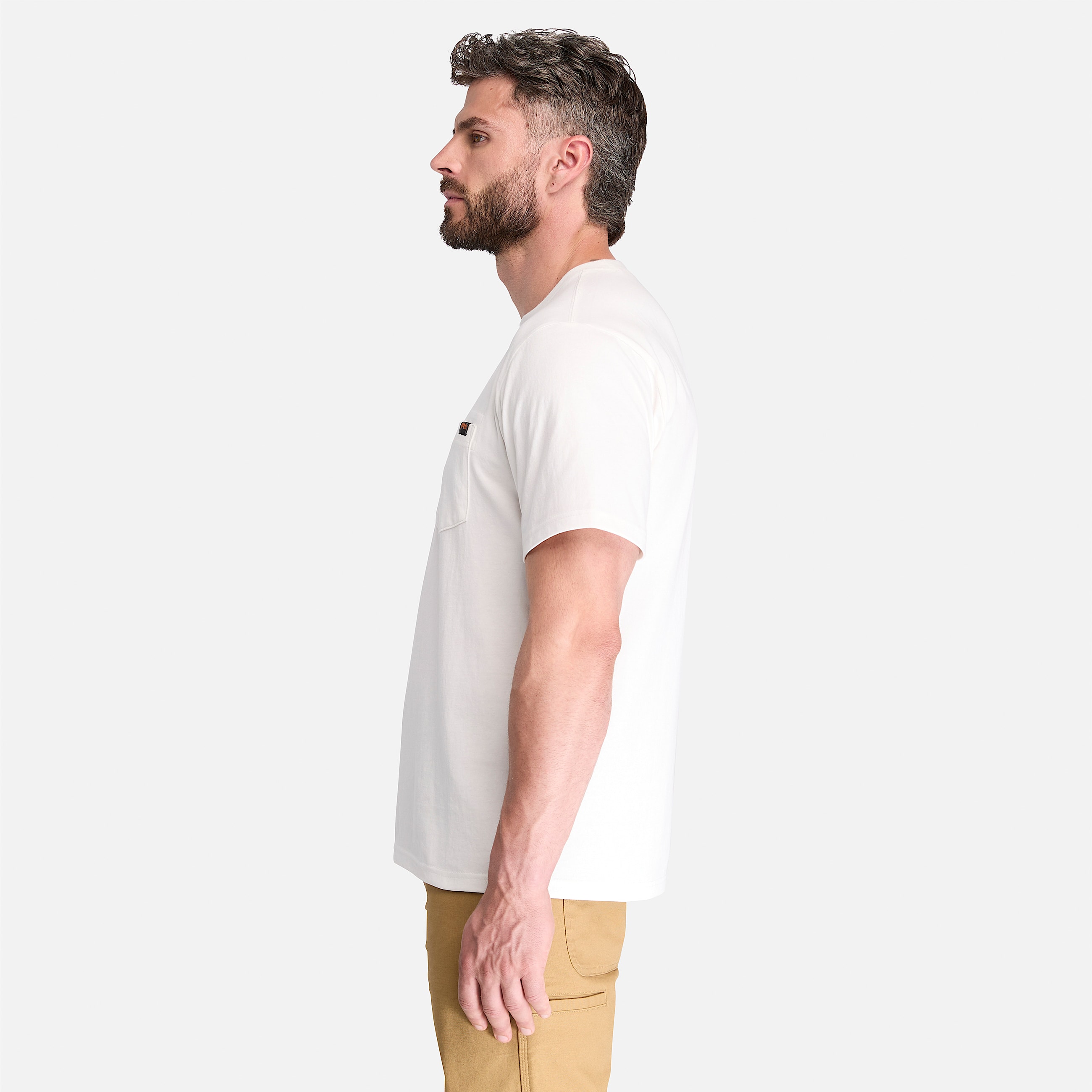 Mens Timberland PRO ShortSleeve Pocket TShirt TBL White ALT7