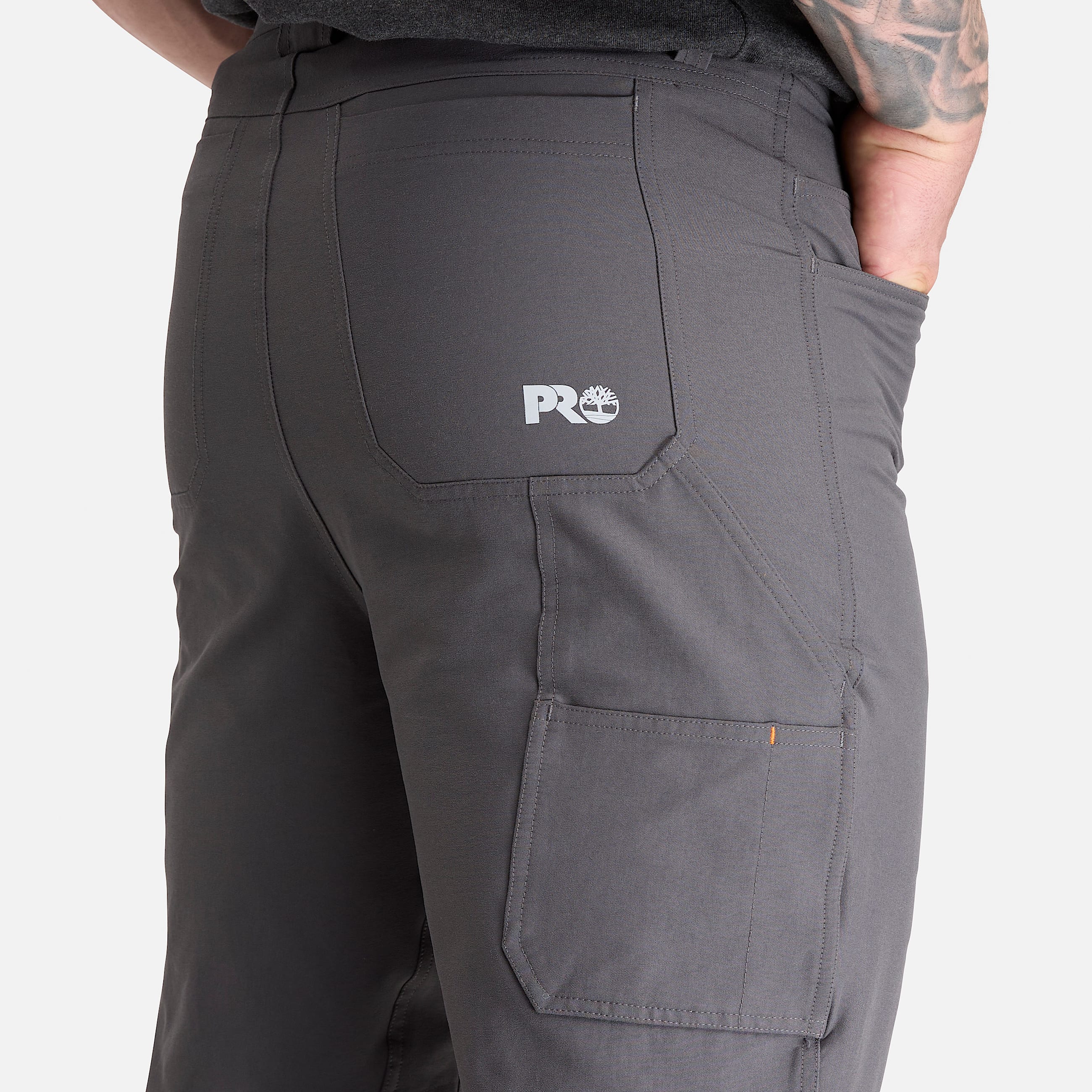 Mens Timberland PRO Bonded Stretch Canvas Work Pant TBL Asphalt ALT4