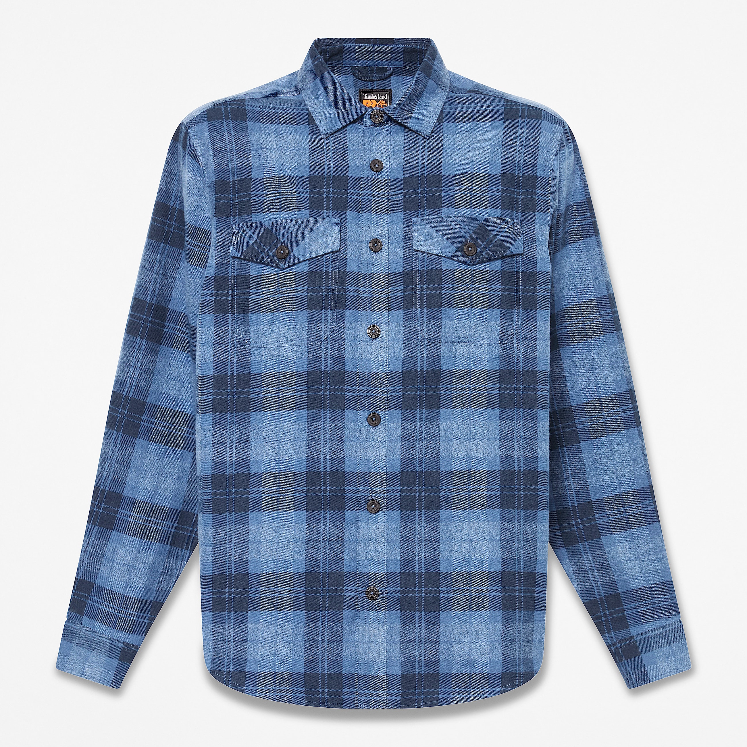 Mens Timberland PRO Double Pocket Flannel Shirt TBL Navy HERO