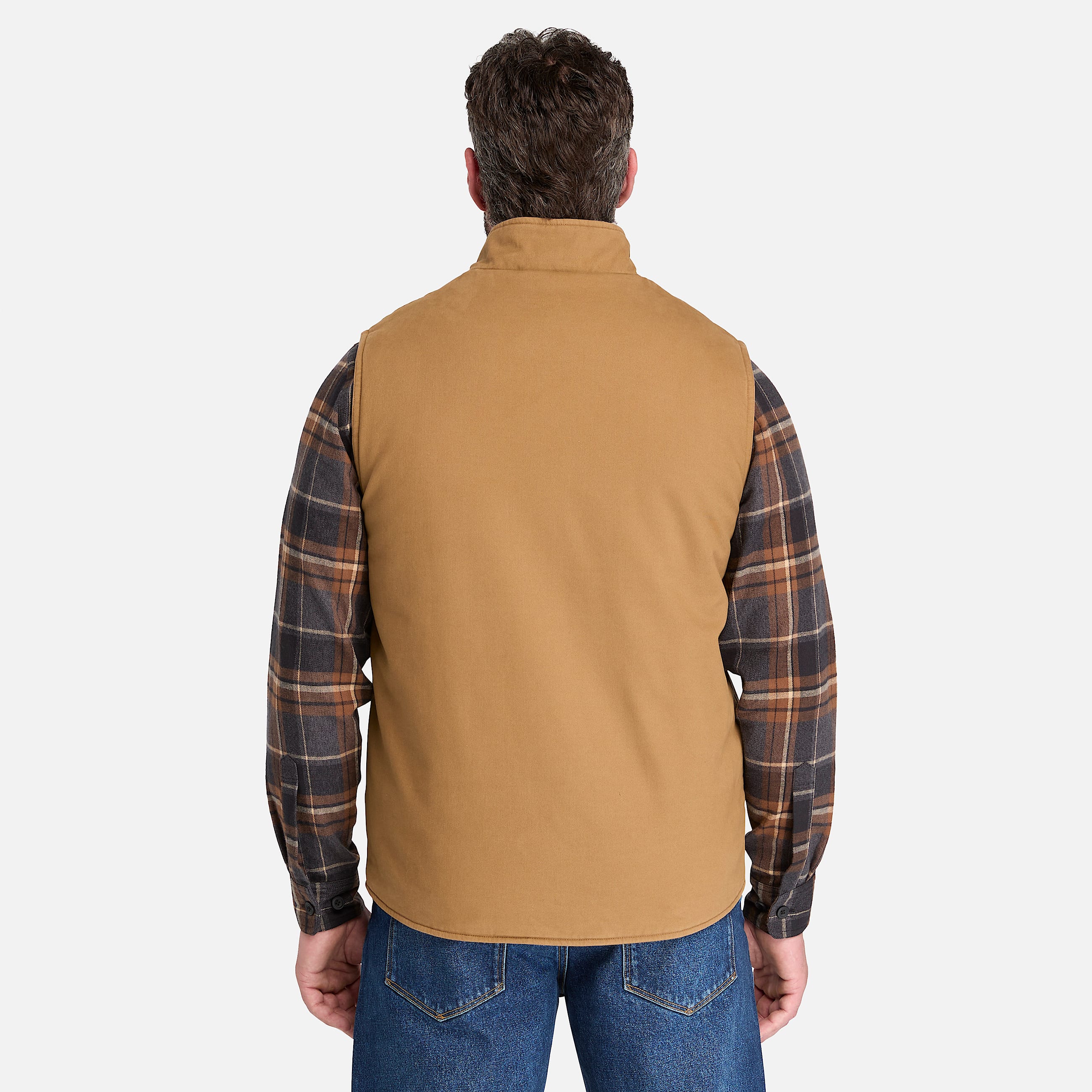 Mens Timberland PRO FleeceLined Twill Vest TBL Dark Wheat ALT8
