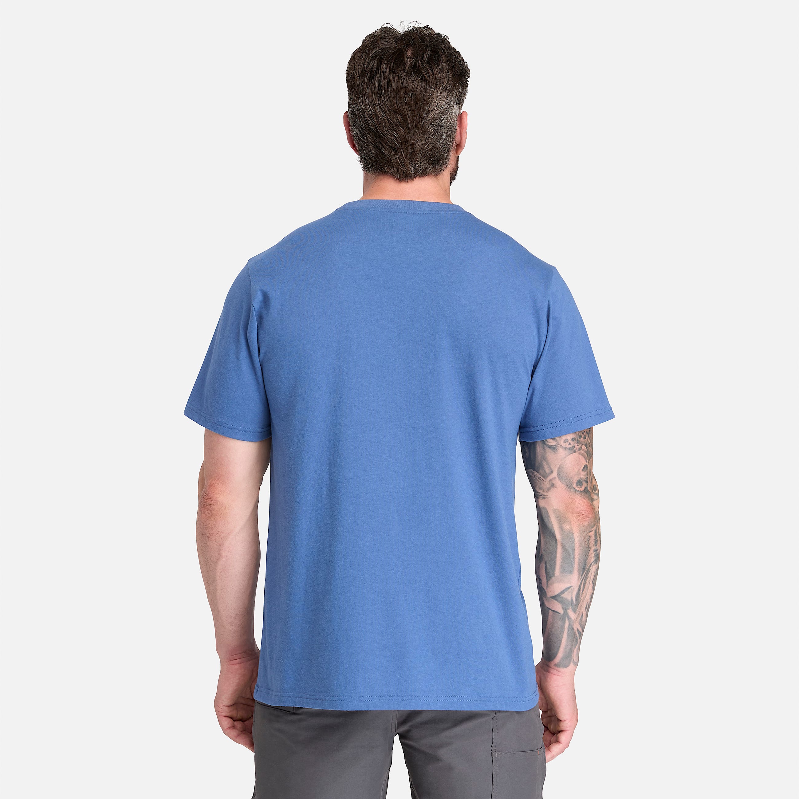 Mens Timberland PRO Logo ShortSleeve TShirt TBL True Navy ALT8