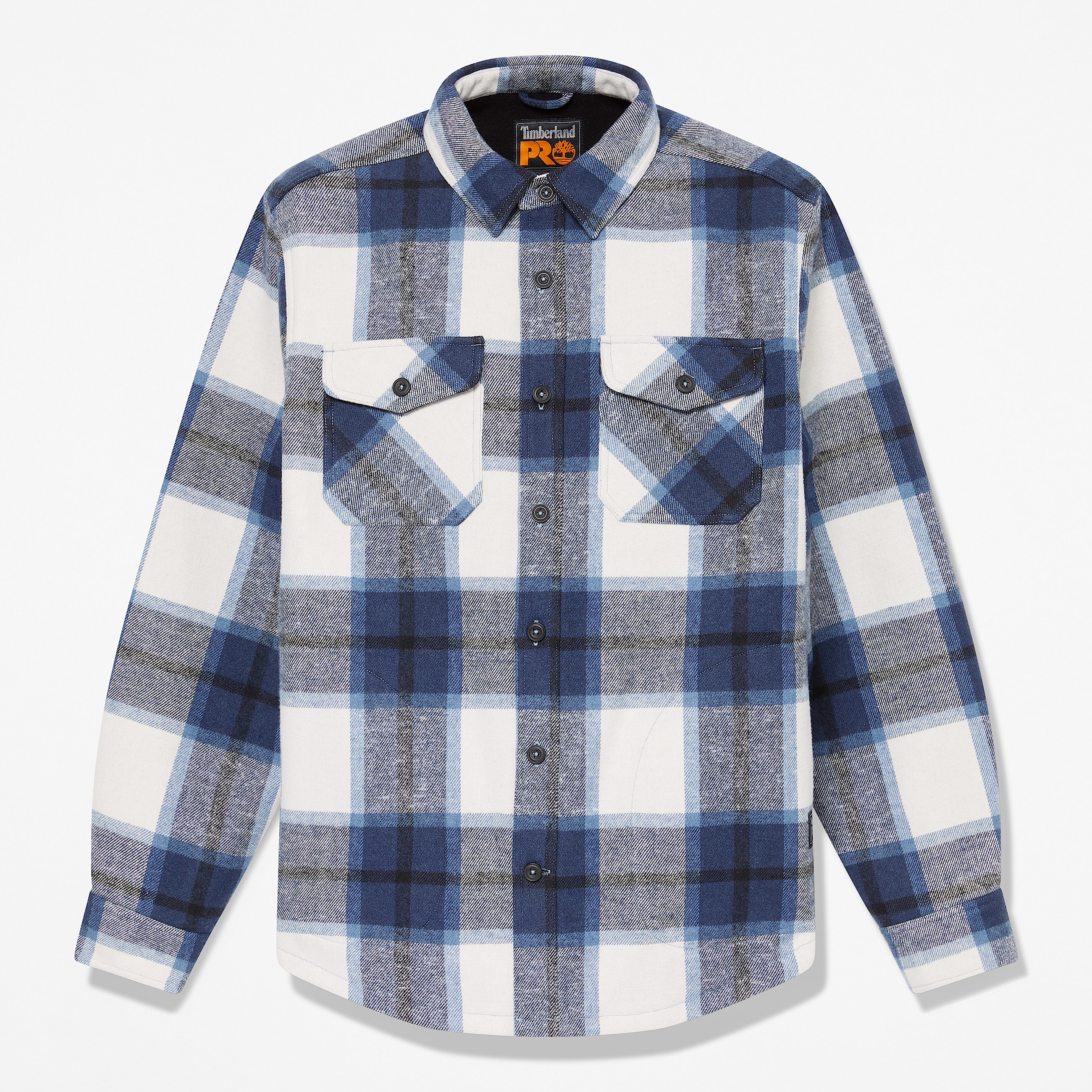 Mens Timberland PRO FleeceBonded Flannel Overshirt TBL Blue HERO