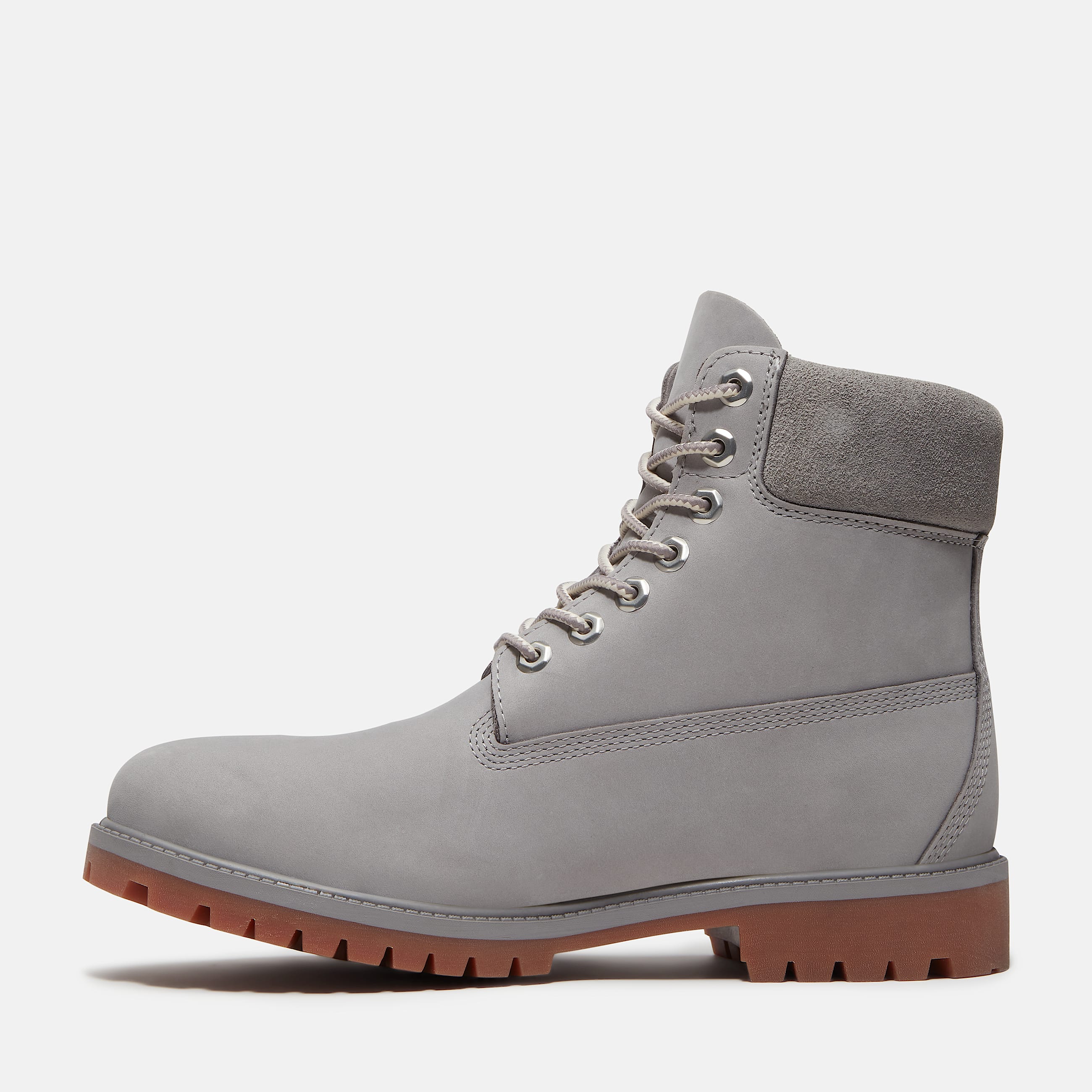 Mens Timberland Heritage 6Inch Waterproof Boot TBL Medium Greyout Nubuck ALT6