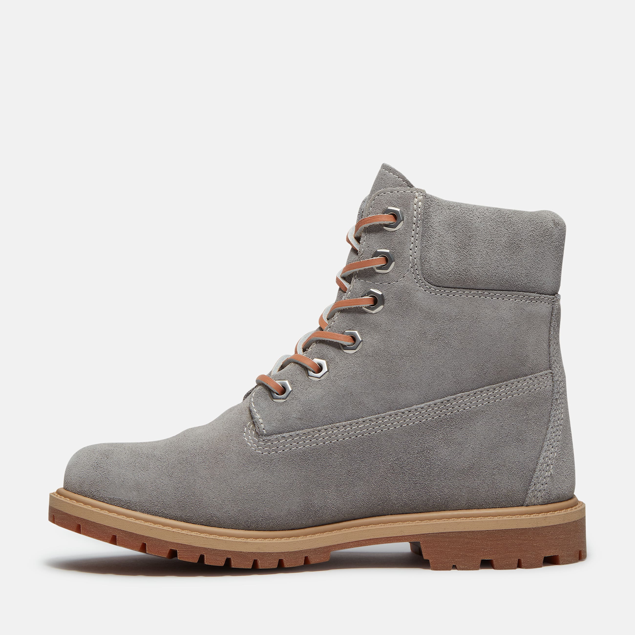 Womens Timberland Premium 6Inch Boot TBL Medium Grey Suede ALT6