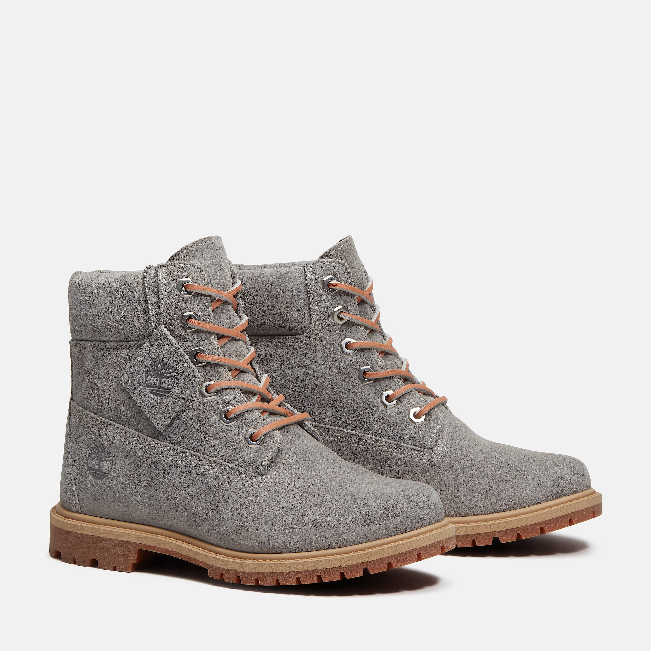 Womens Timberland Premium 6Inch Boot TBL Medium Grey Suede ALT4