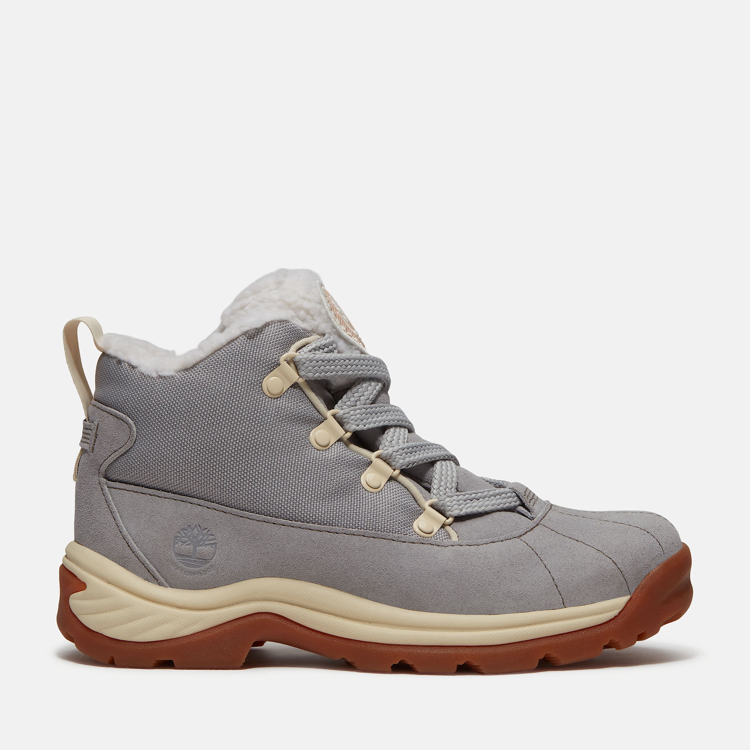Womens White Ledge Mid Waterproof Boot TBL Light Grey Suede HERO