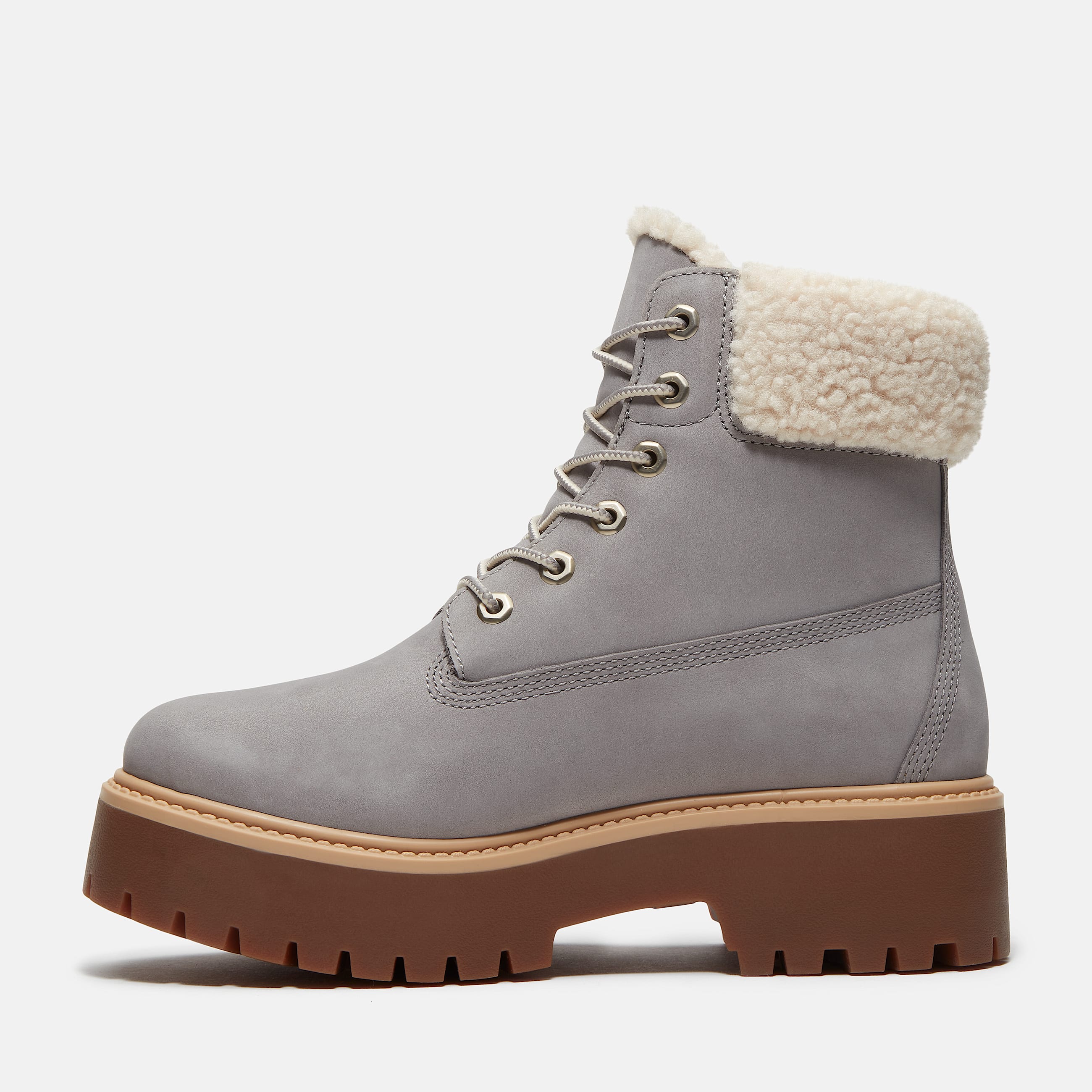Womens Stone Street Platform WarmLined Waterproof Boot TBL Medium Grey Nubuck ALT6