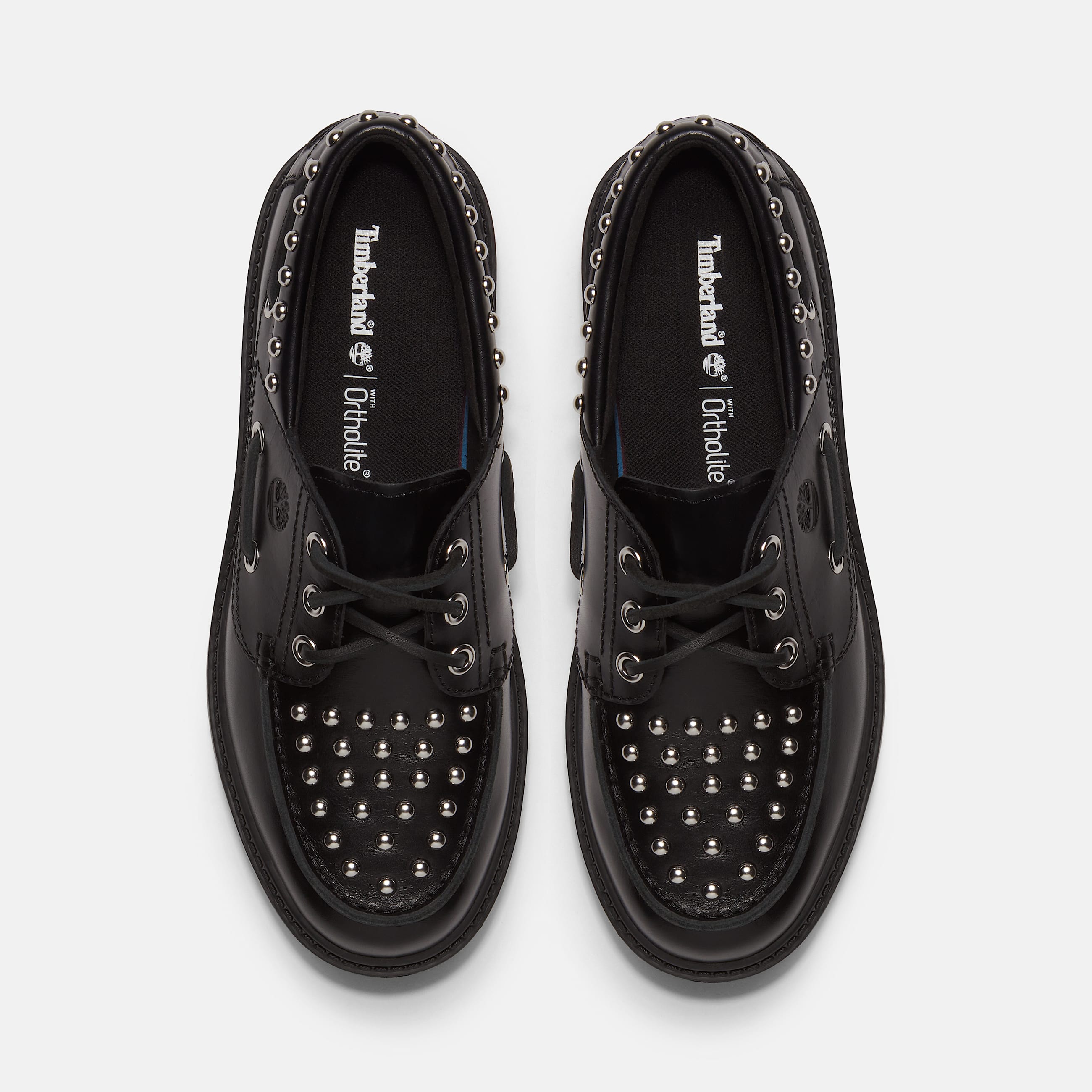 Womens Stone Street Platform Boat Shoe TBL Black FullGrain ALT2