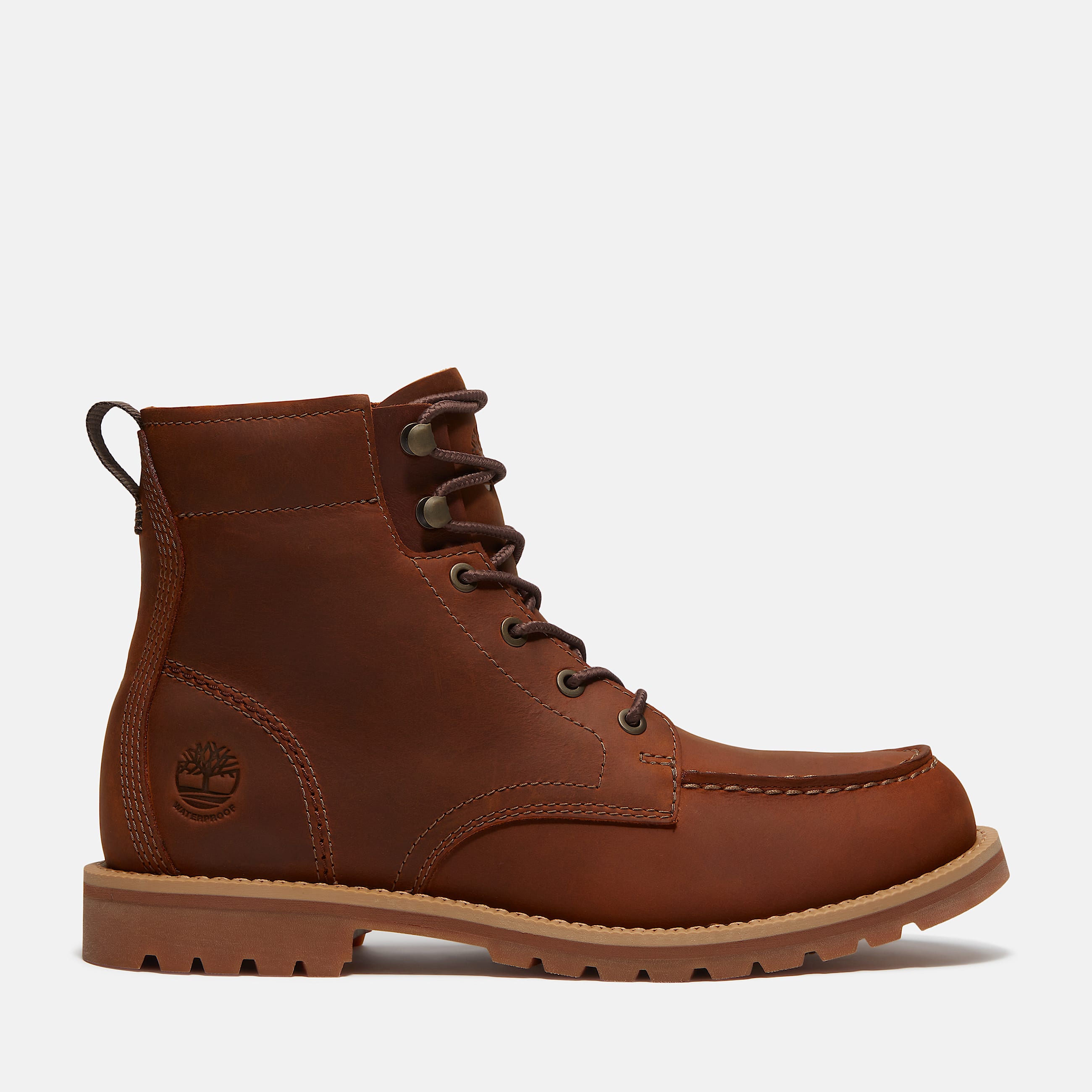 Botas impermeables Britton Falls Mid para Hombre TBL Piel de grano entero marrn medio HERO
