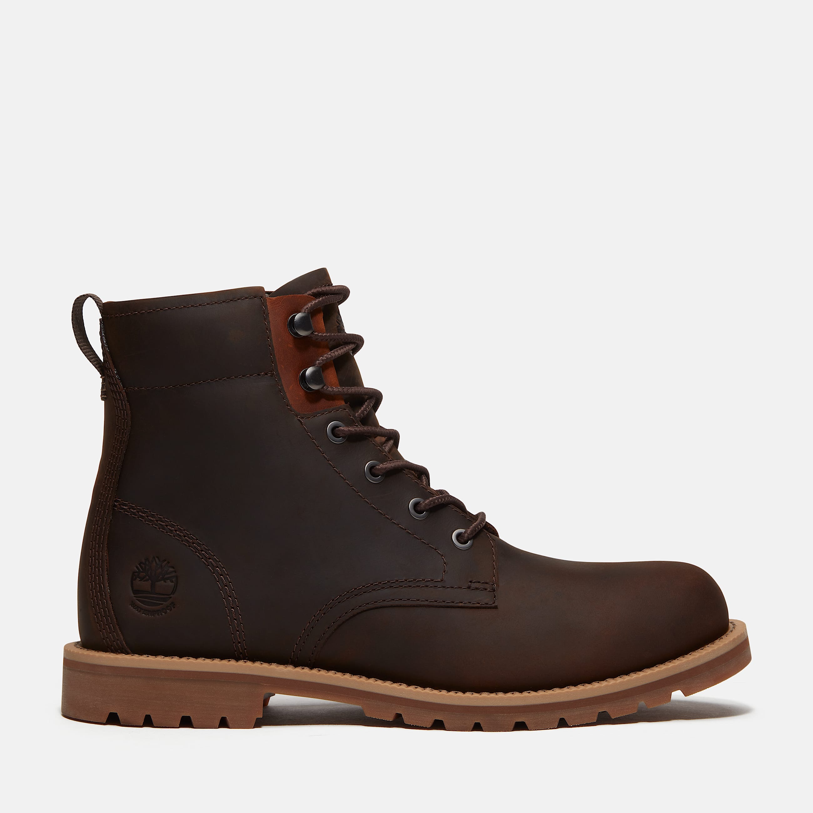 Mens Britton Mills Waterproof Boot TBL Dark Brown FullGrain HERO