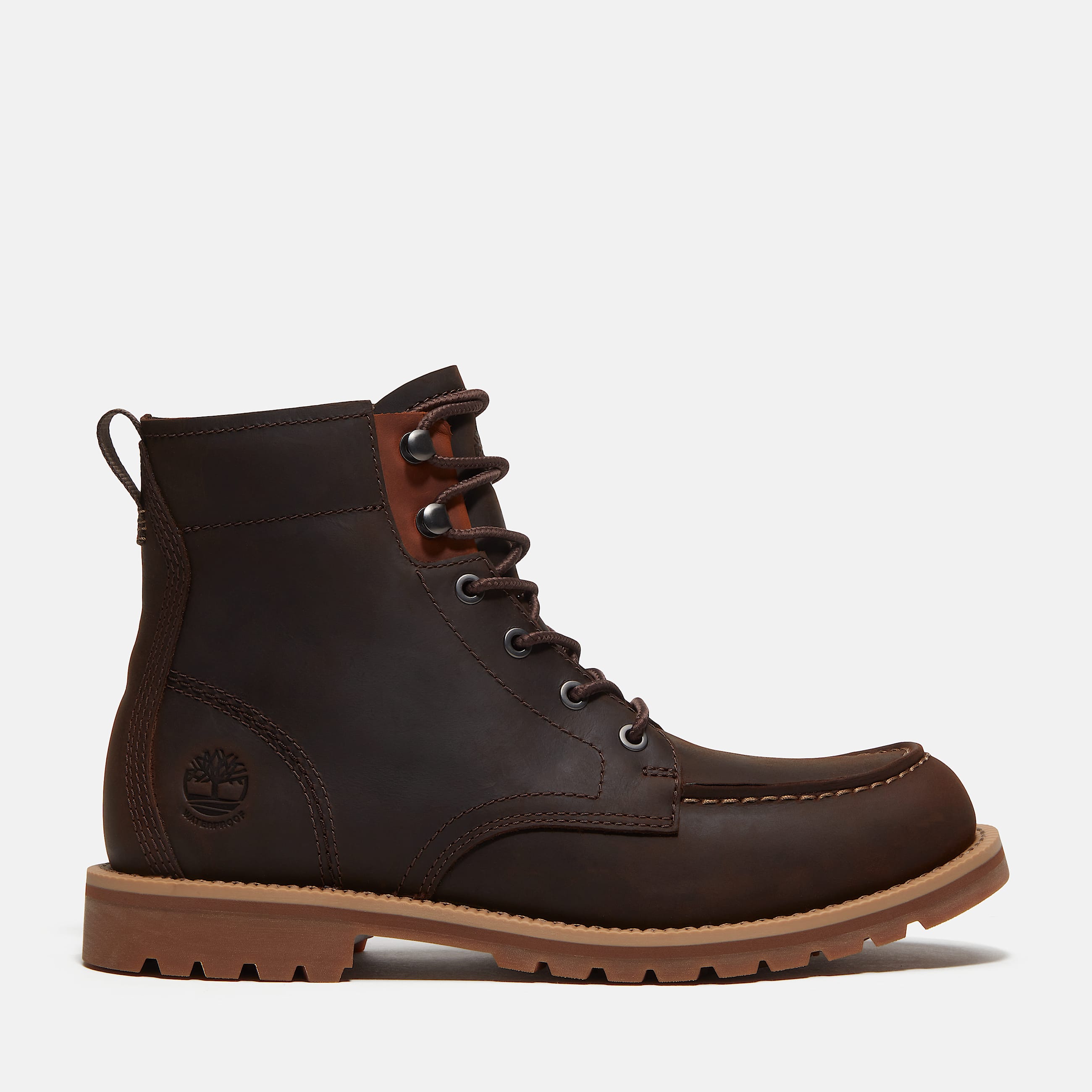Mens Britton Falls Mid Waterproof Boot TBL Dark Brown FullGrain HERO