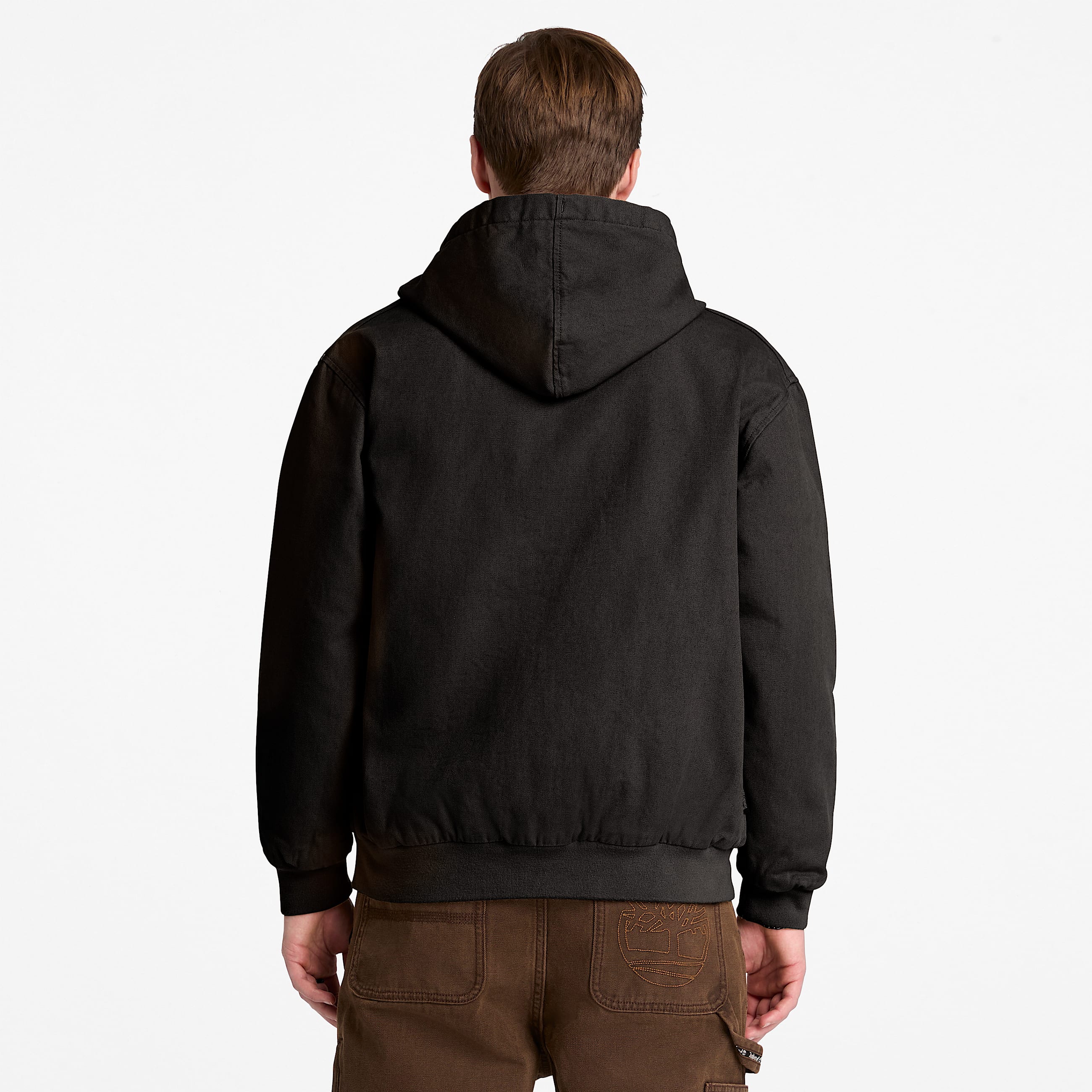 Mens Insulated Canvas Bomber TBL Black ALT8