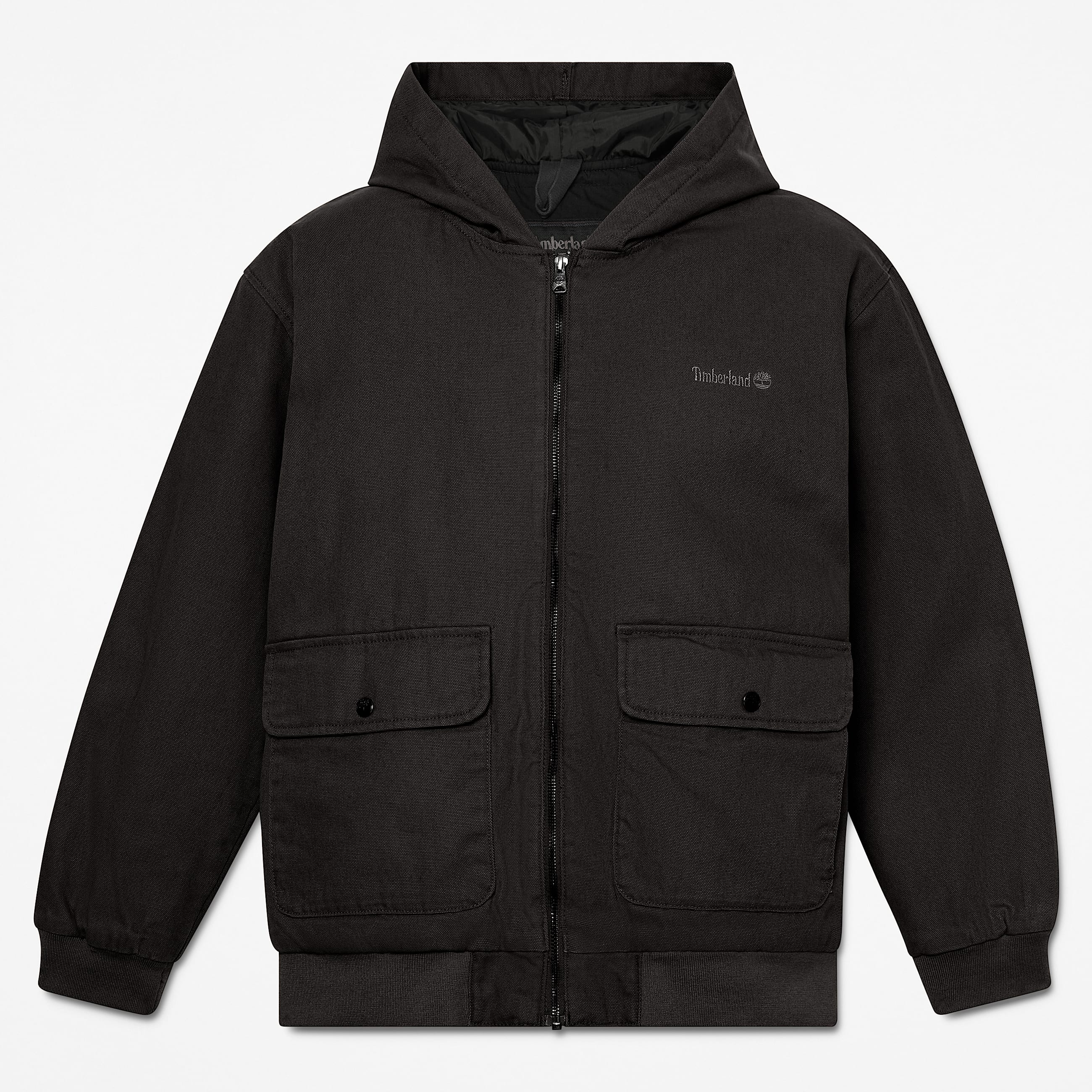 Mens Insulated Canvas Bomber TBL Black HERO