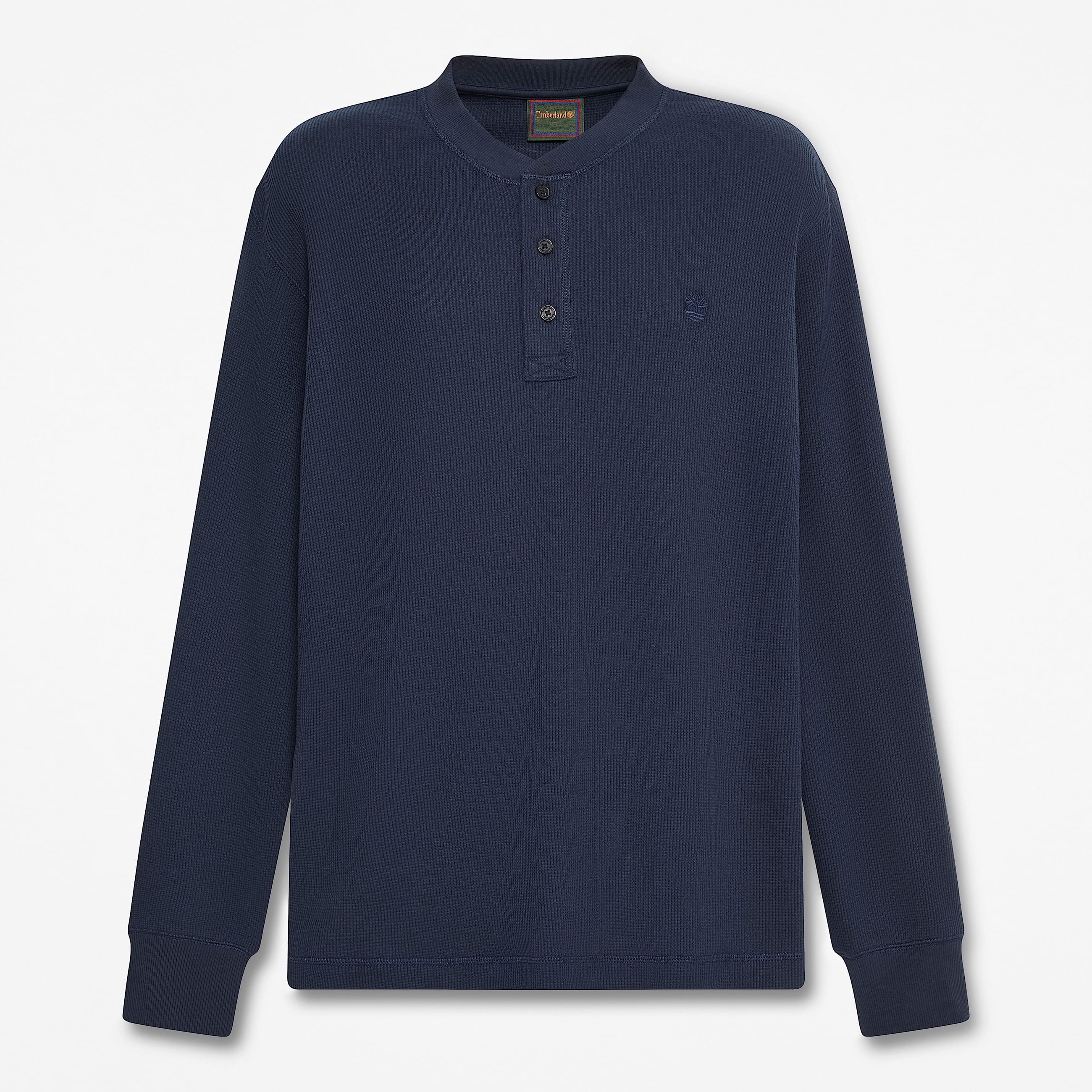 Polo de manga larga Wharf River Waffle para Hombre TBL Zafiro oscuro HERO