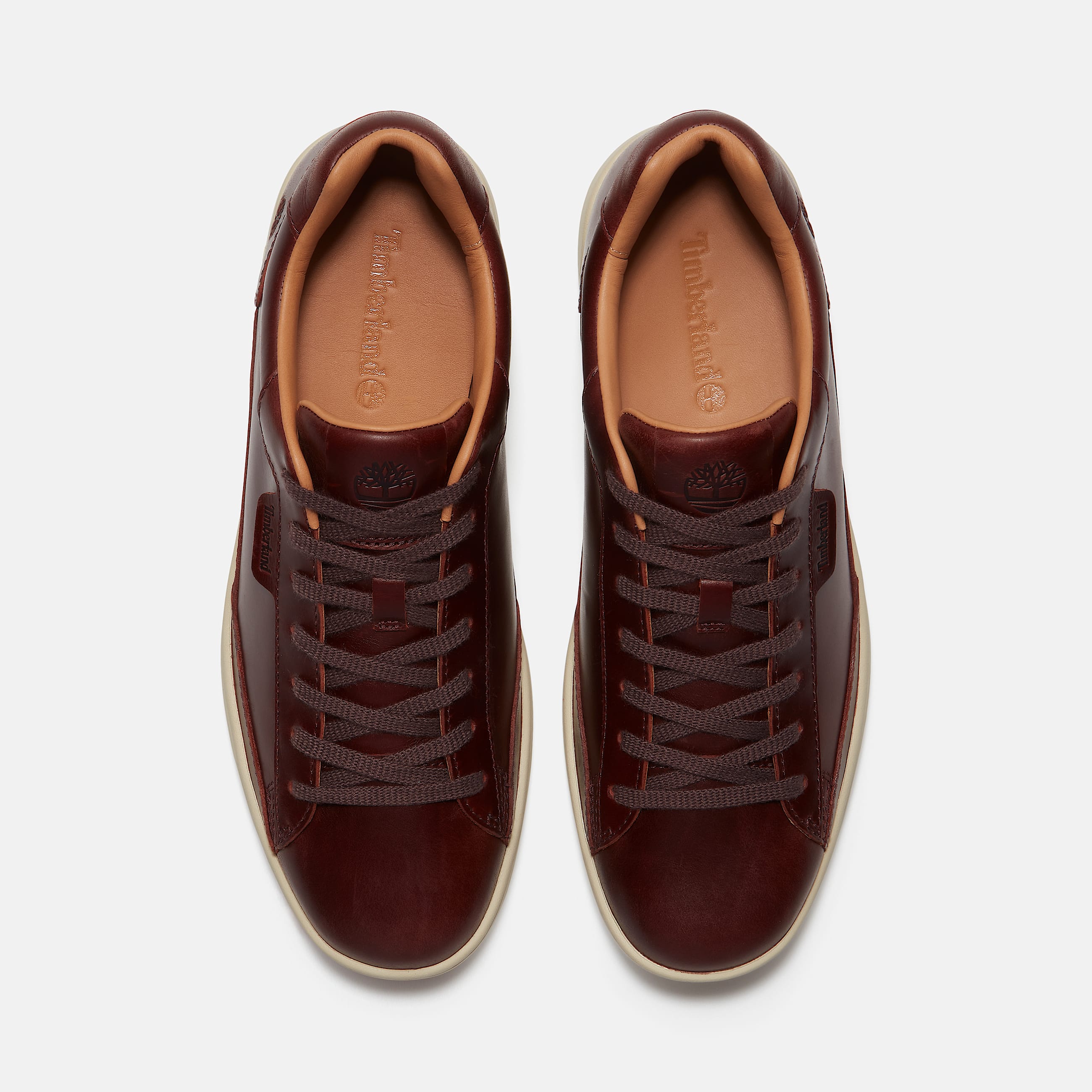Tenis Portofino Pier para Hombre TBL Piel de grano completo color burdeos ALT2