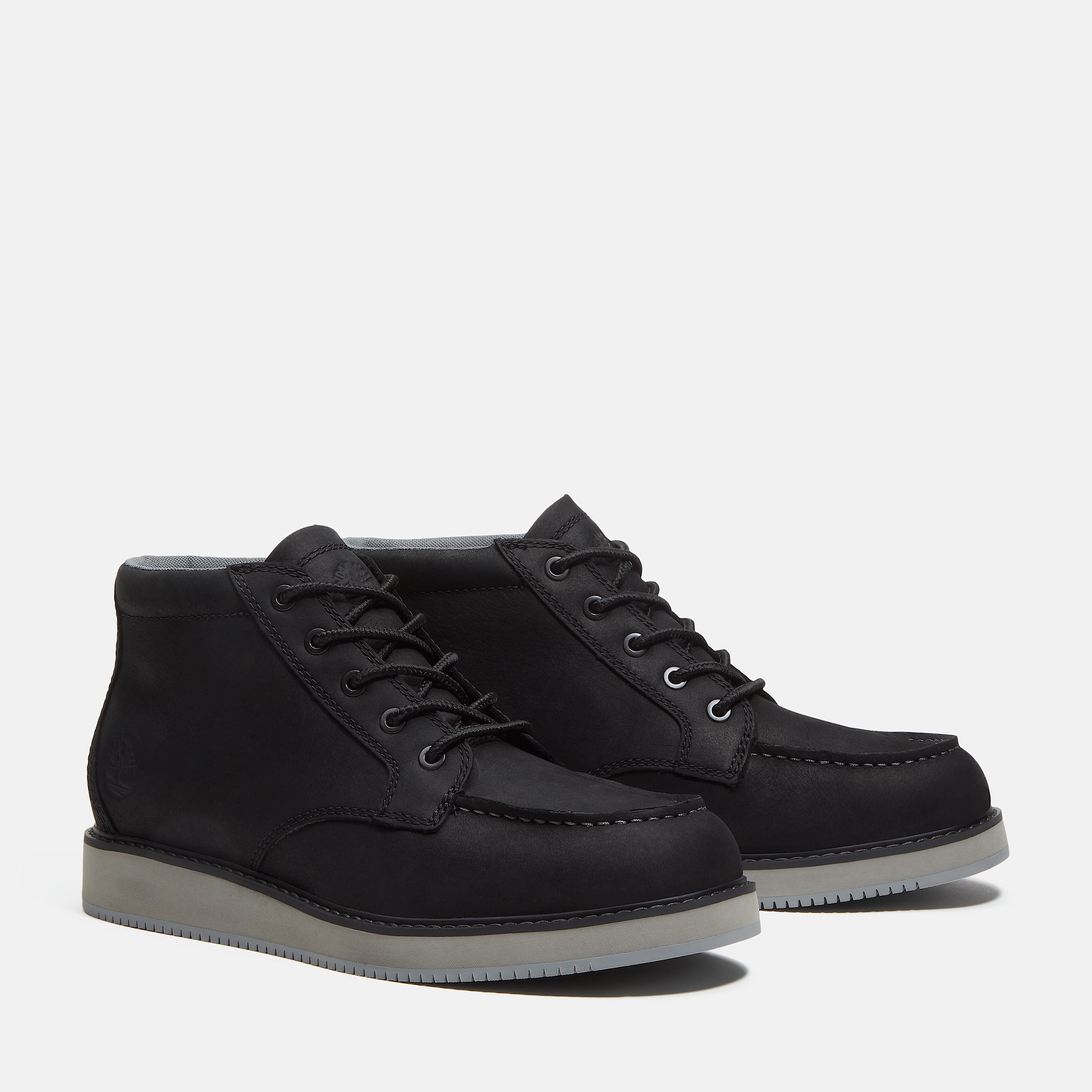 Mens Redwood Edge Moc Toe Chukka Boot TBL Black Nubuck ALT4