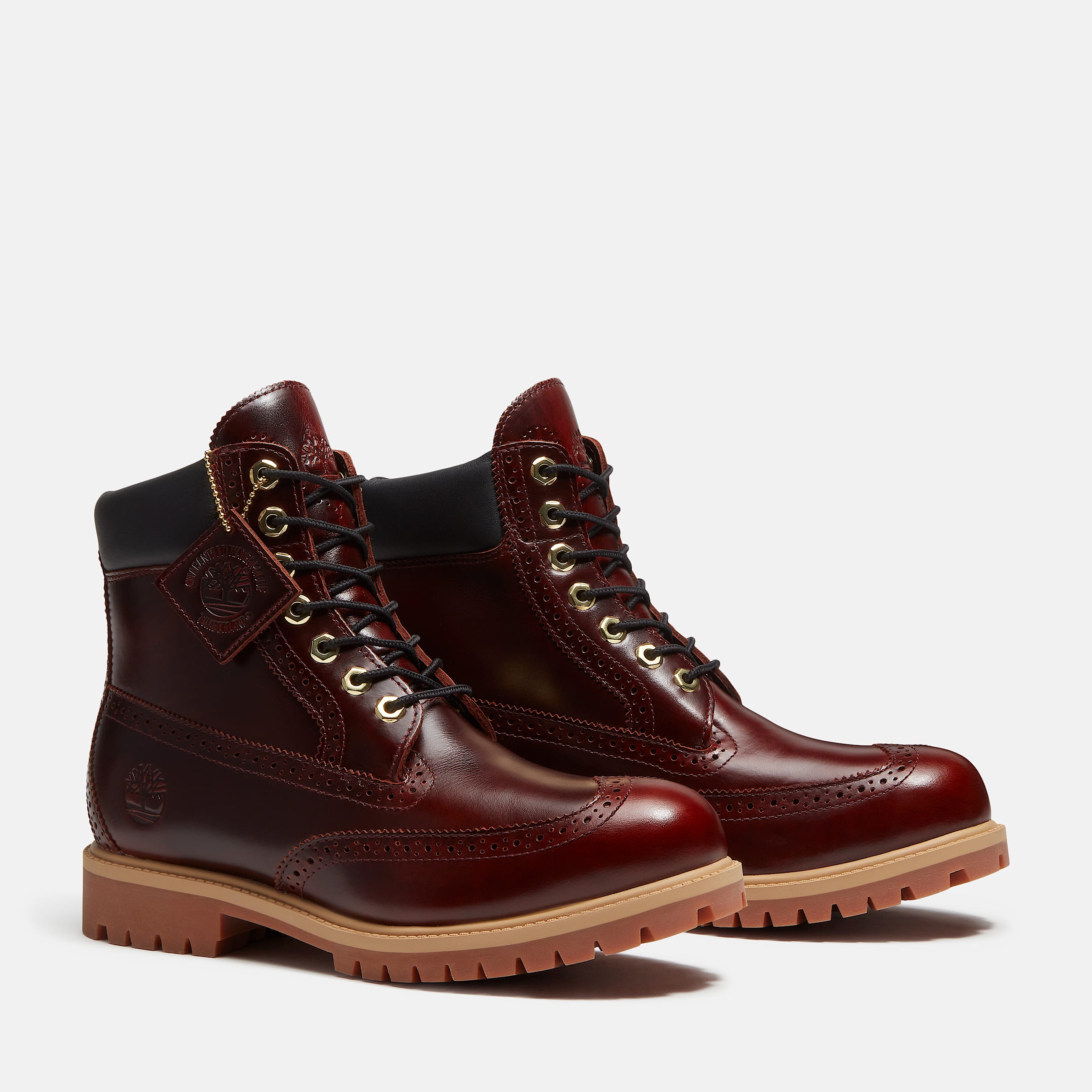 Mens Timberland Premium 6Inch Waterproof Boot TBL Burgundy FullGrain ALT4