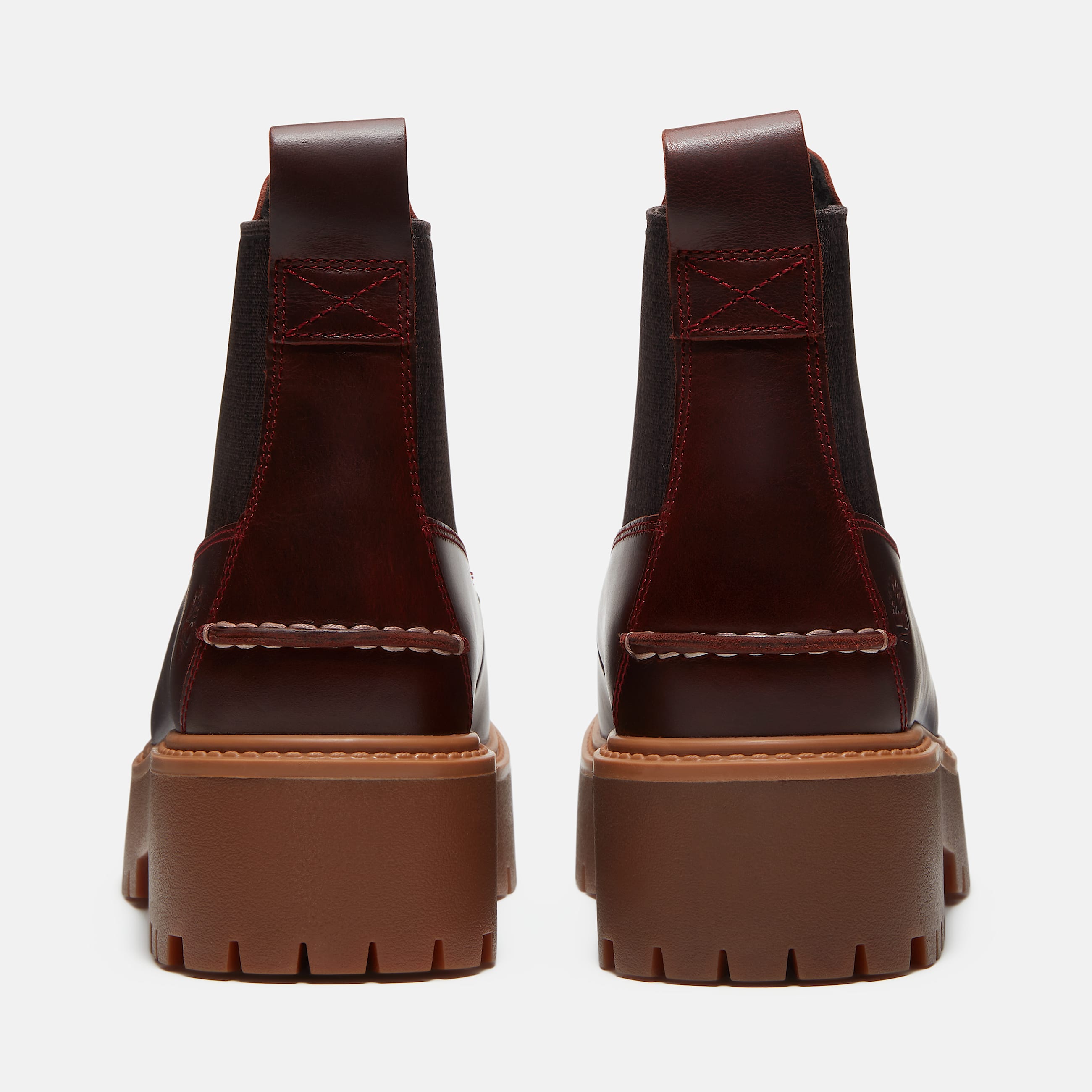 Womens Stone Street Platform Chelsea Boot TBL Burgundy FullGrain ALT5