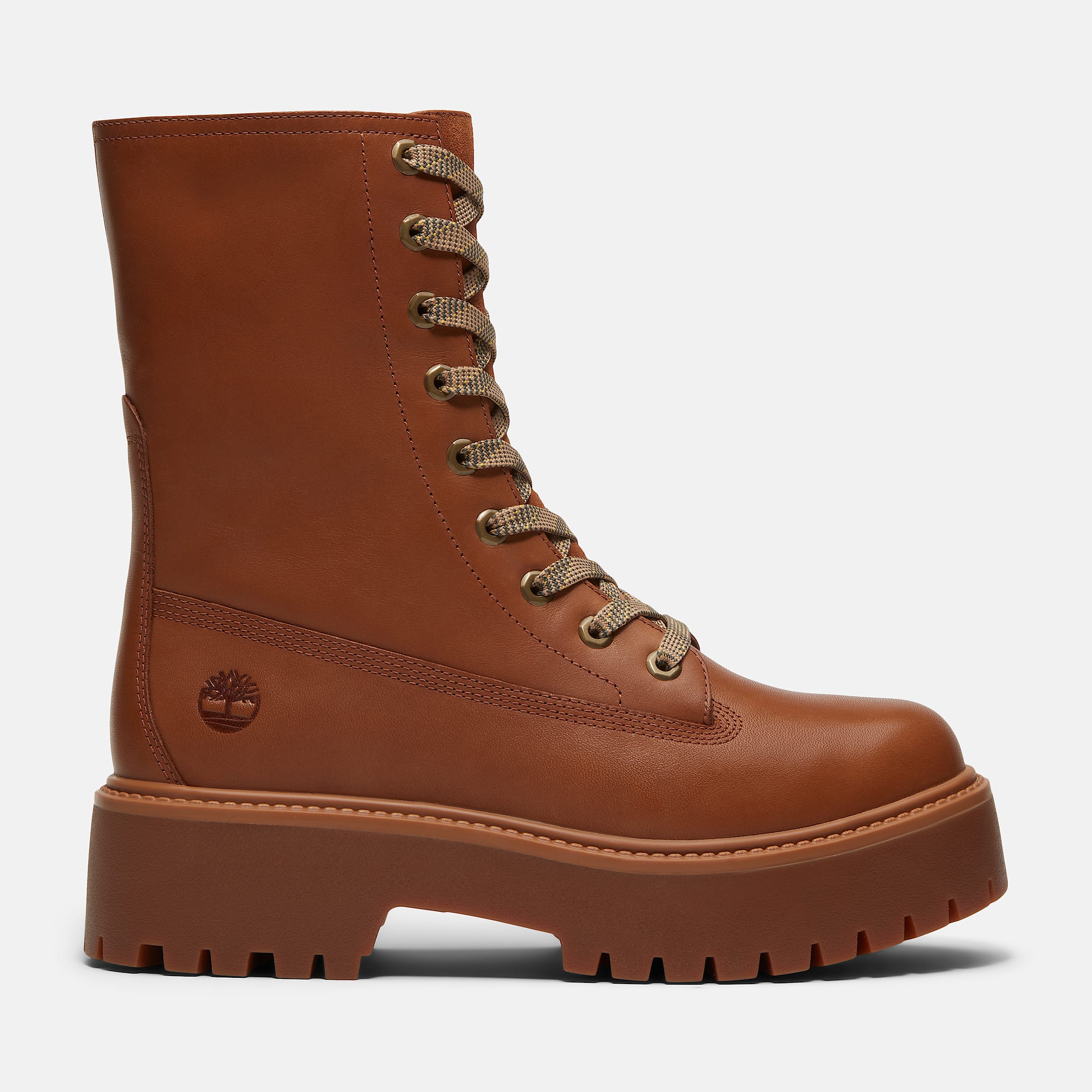 Womens Stone Street Platform Mid Boot TBL Rust FullGrain HERO