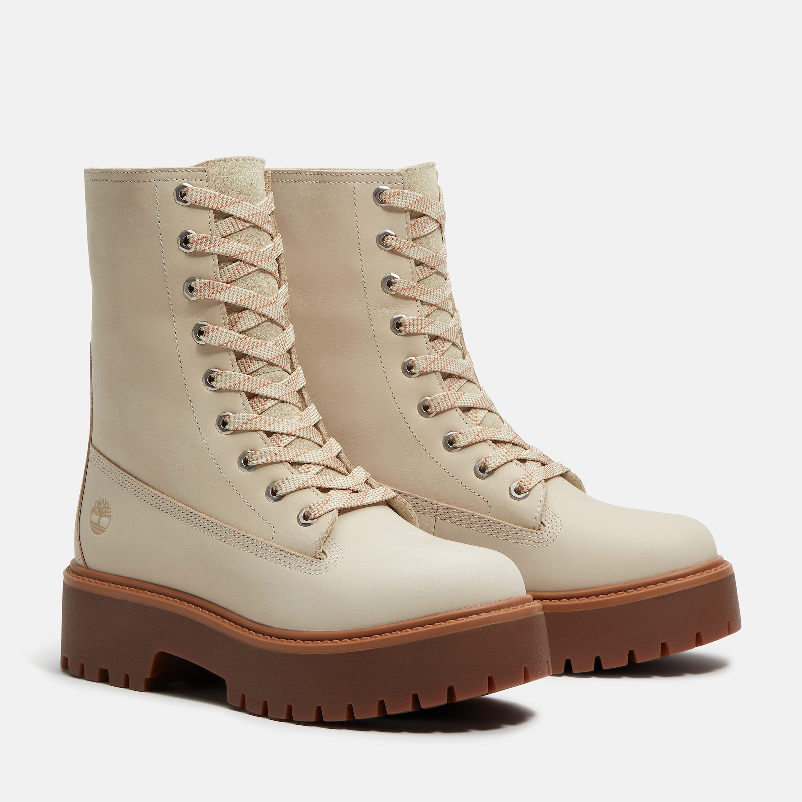 Womens Stone Street Platform Mid Boot TBL Light Beige Nubuck ALT4