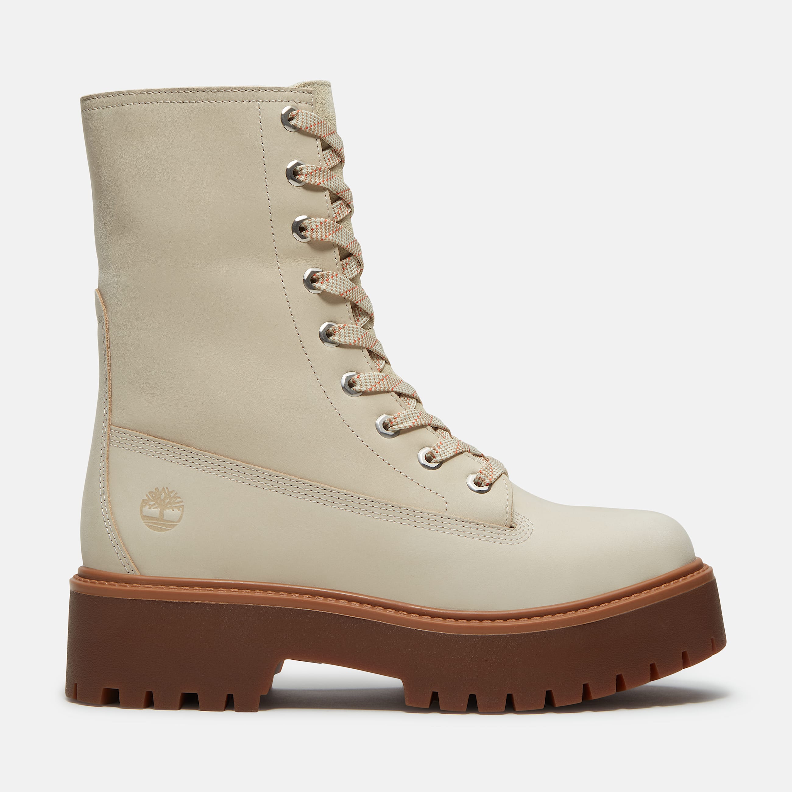 Womens Stone Street Platform Mid Boot TBL Light Beige Nubuck HERO