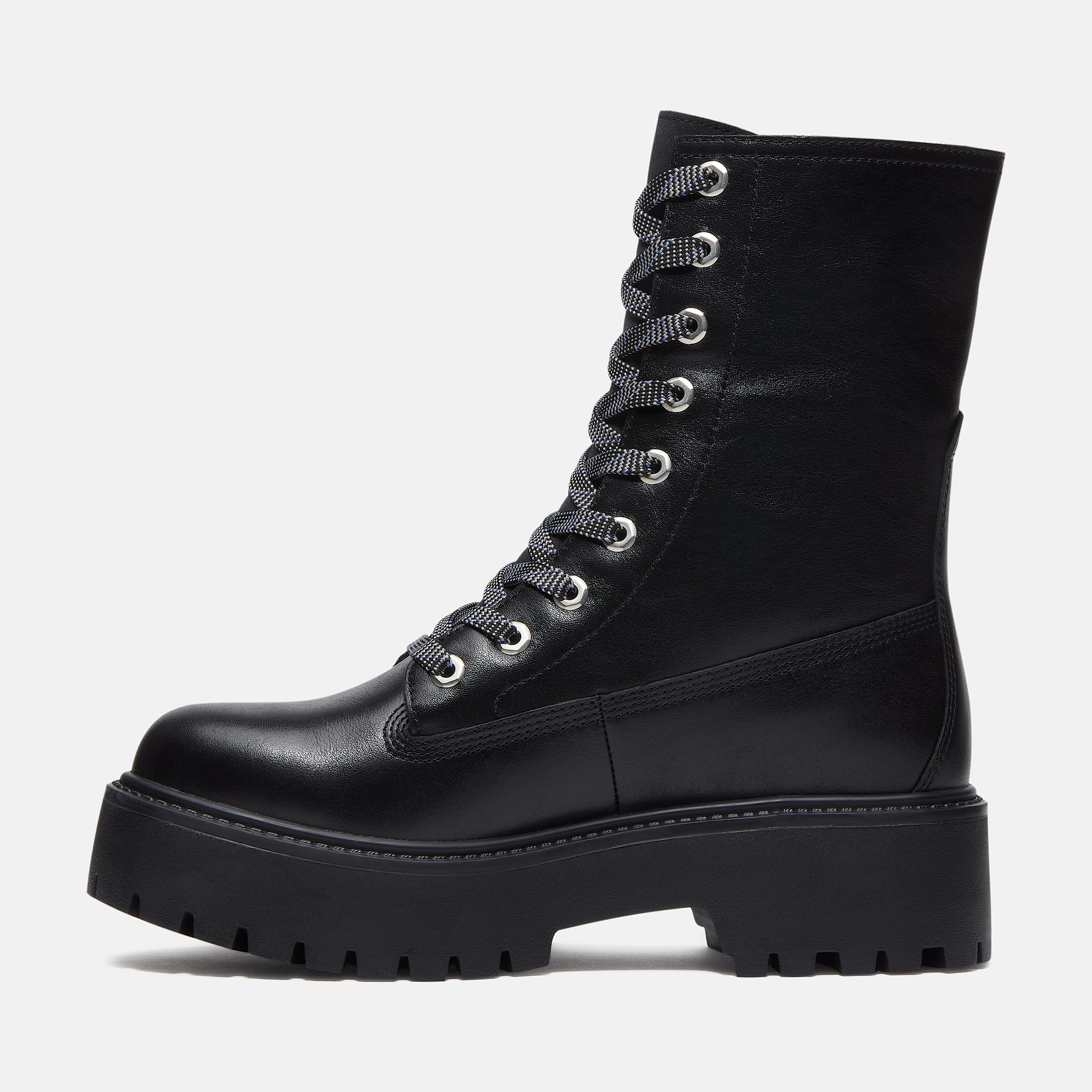 Womens Stone Street Platform Mid Boot TBL Black FullGrain ALT6